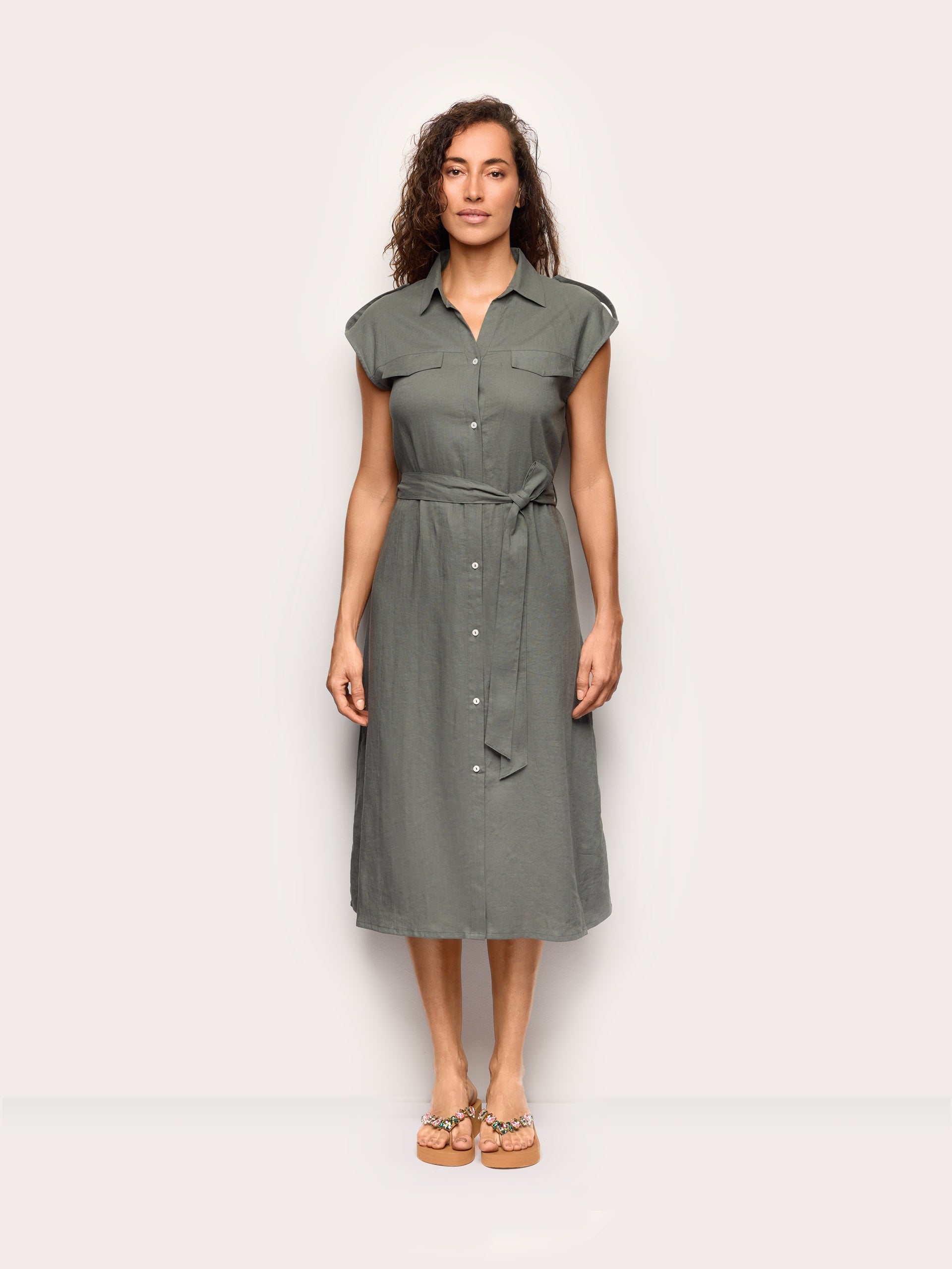 Abito lungo - Linen / Viscose