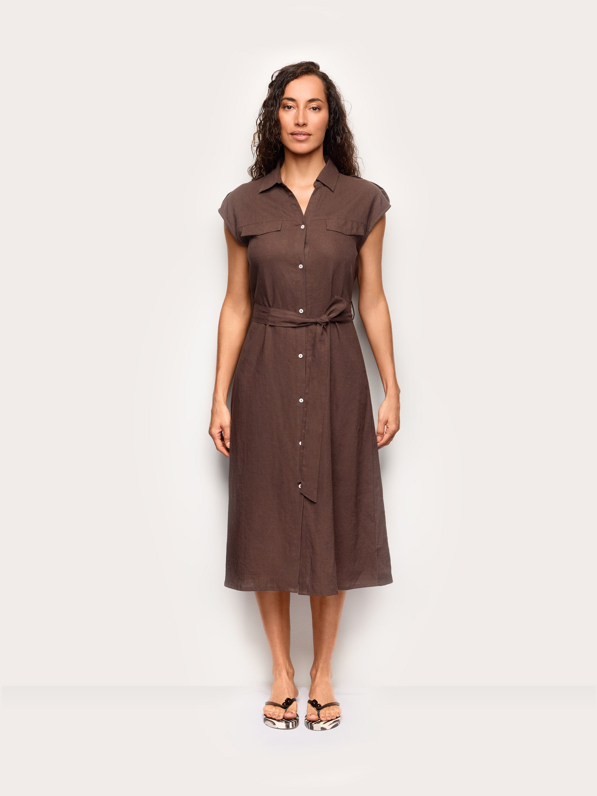 Abito lungo - Linen / Viscose