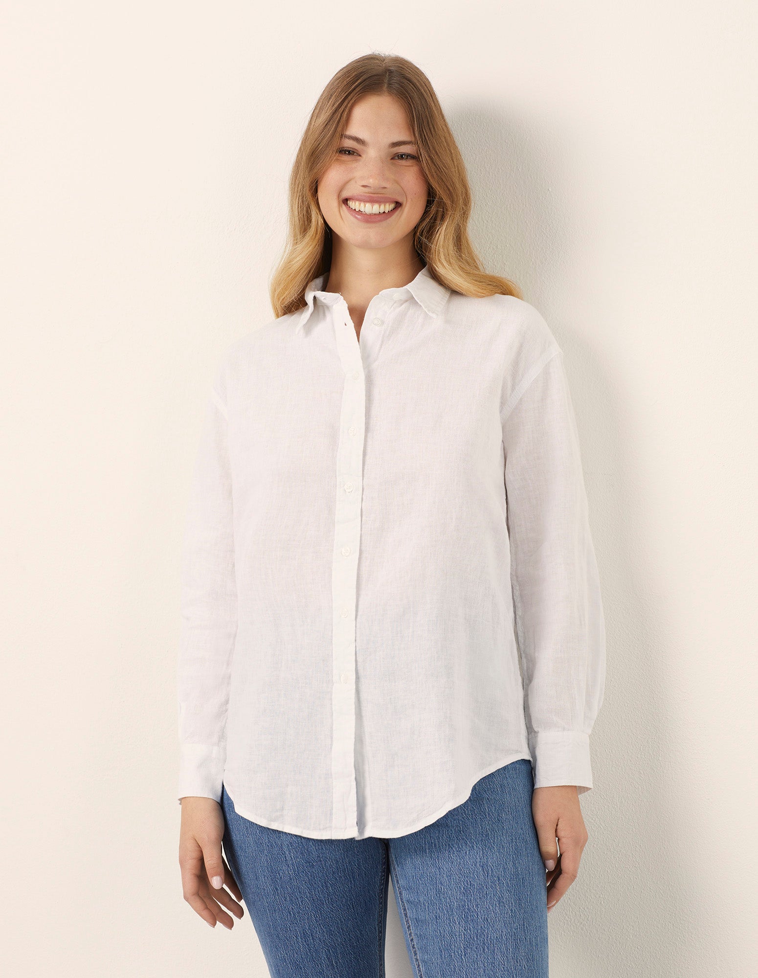 Camicia da donna a maniche lunghe Cotton Linen