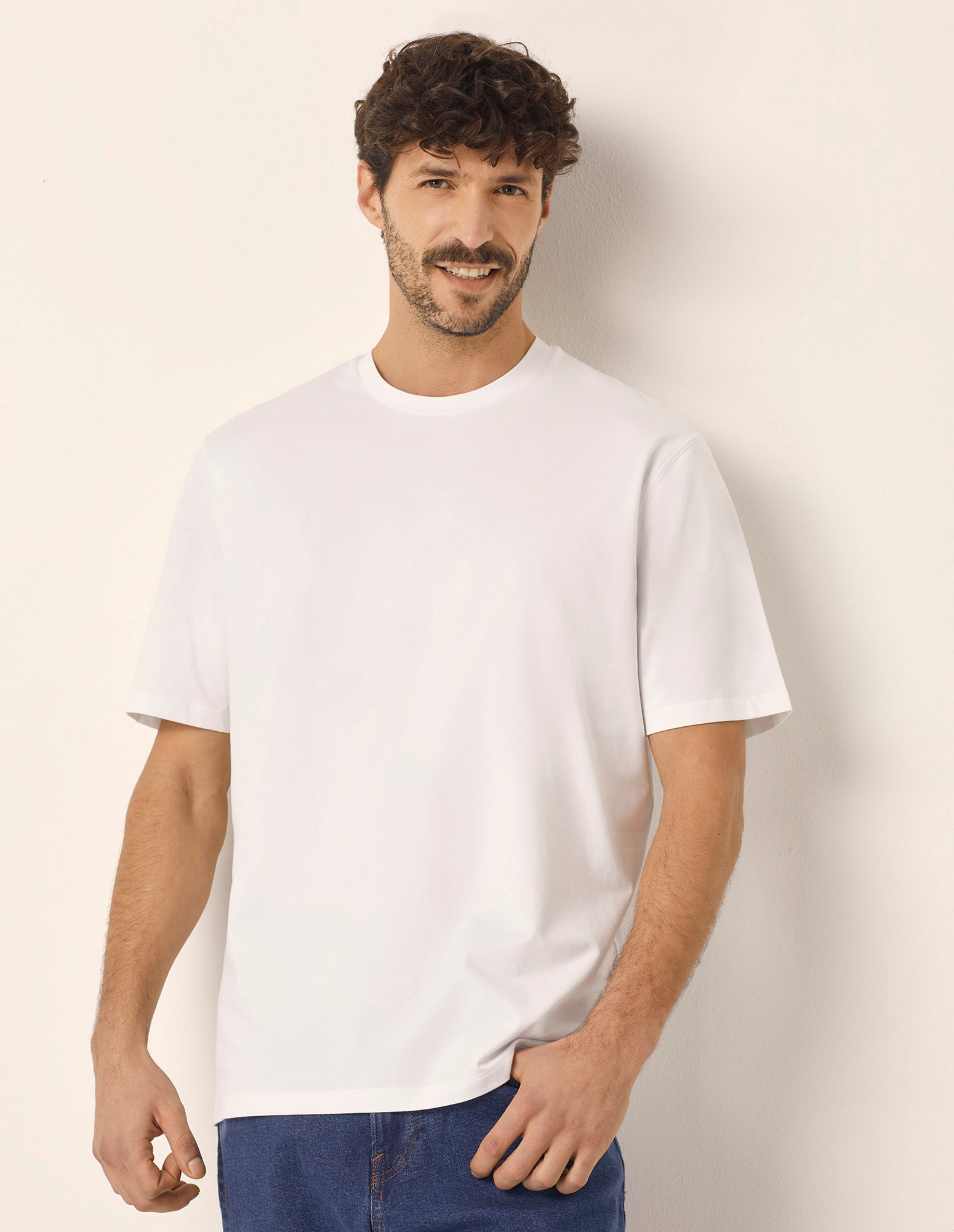 Maglia girocollo a maniche corte Fresh