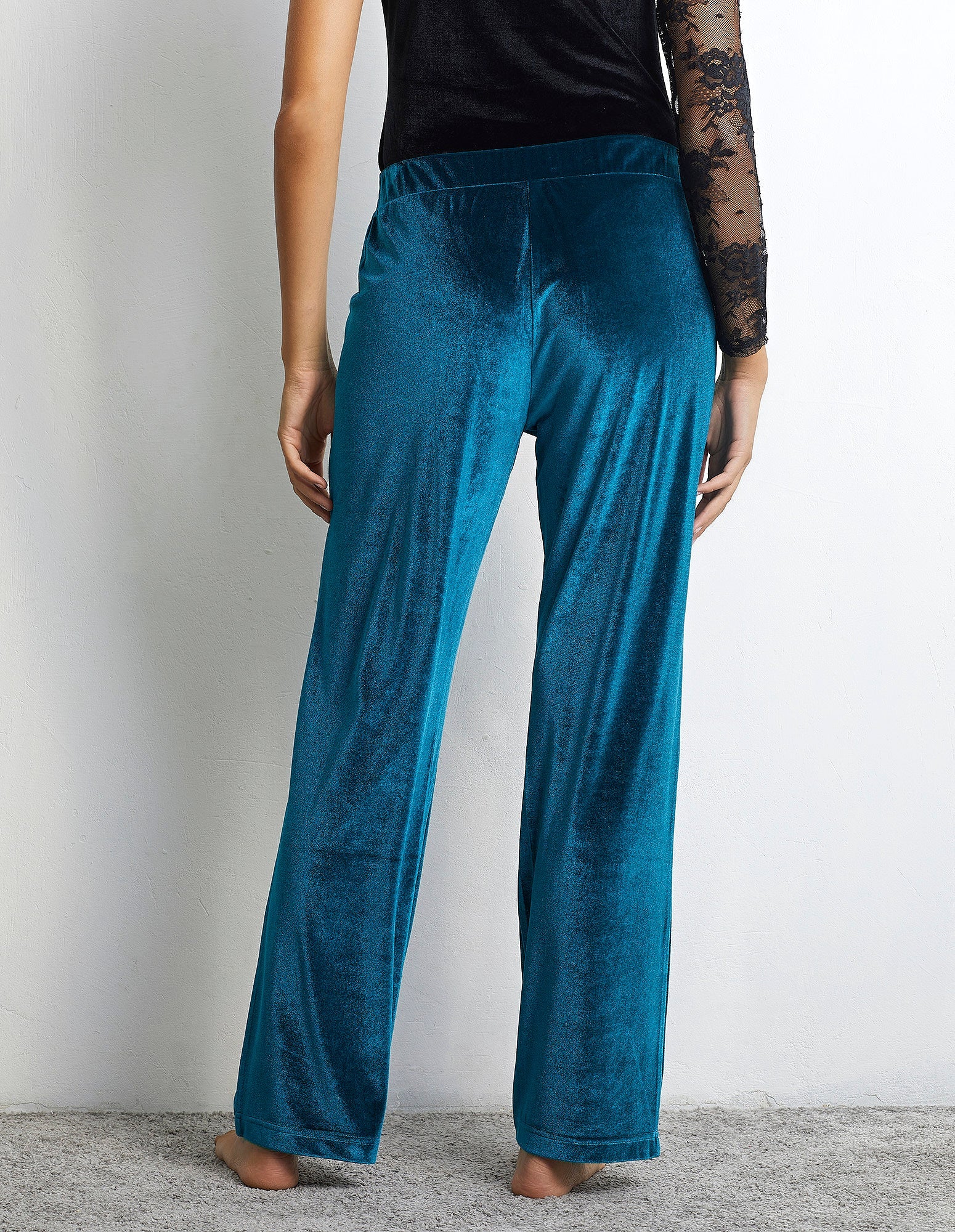 Pantalone lungo in velluto Velvet Party