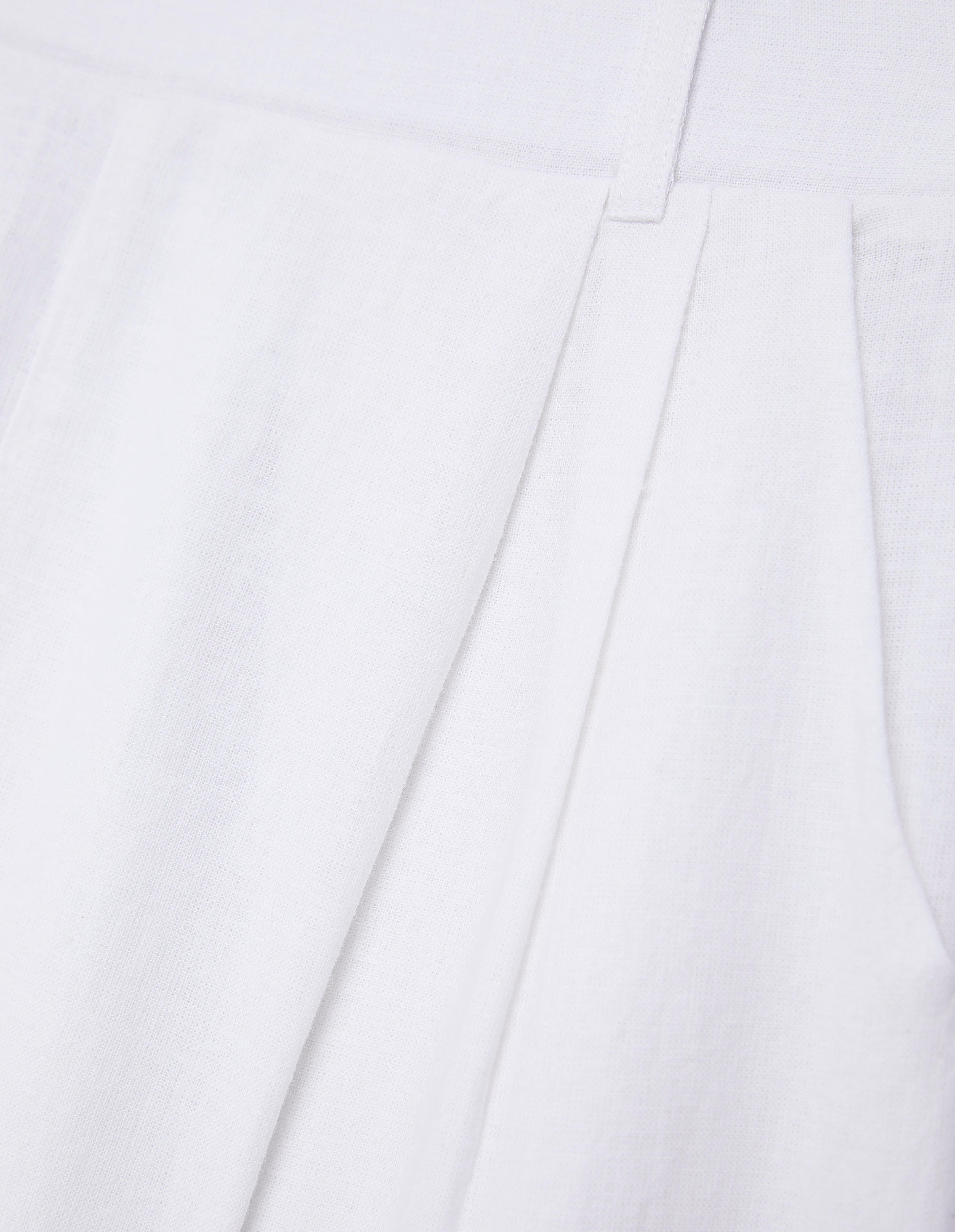 Pantalone lungo con pince Cotton Linen