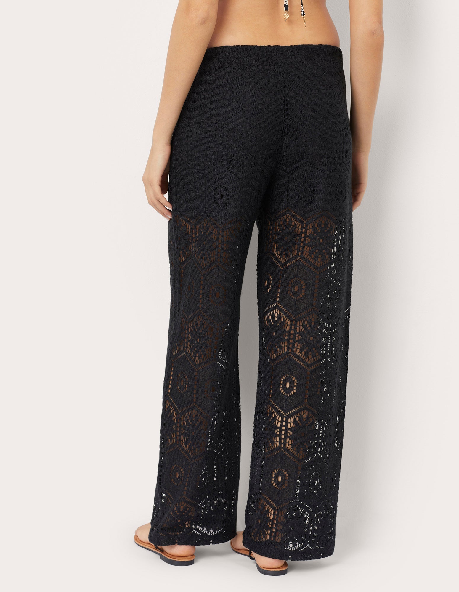 Pantalone lungo traforato Crochet