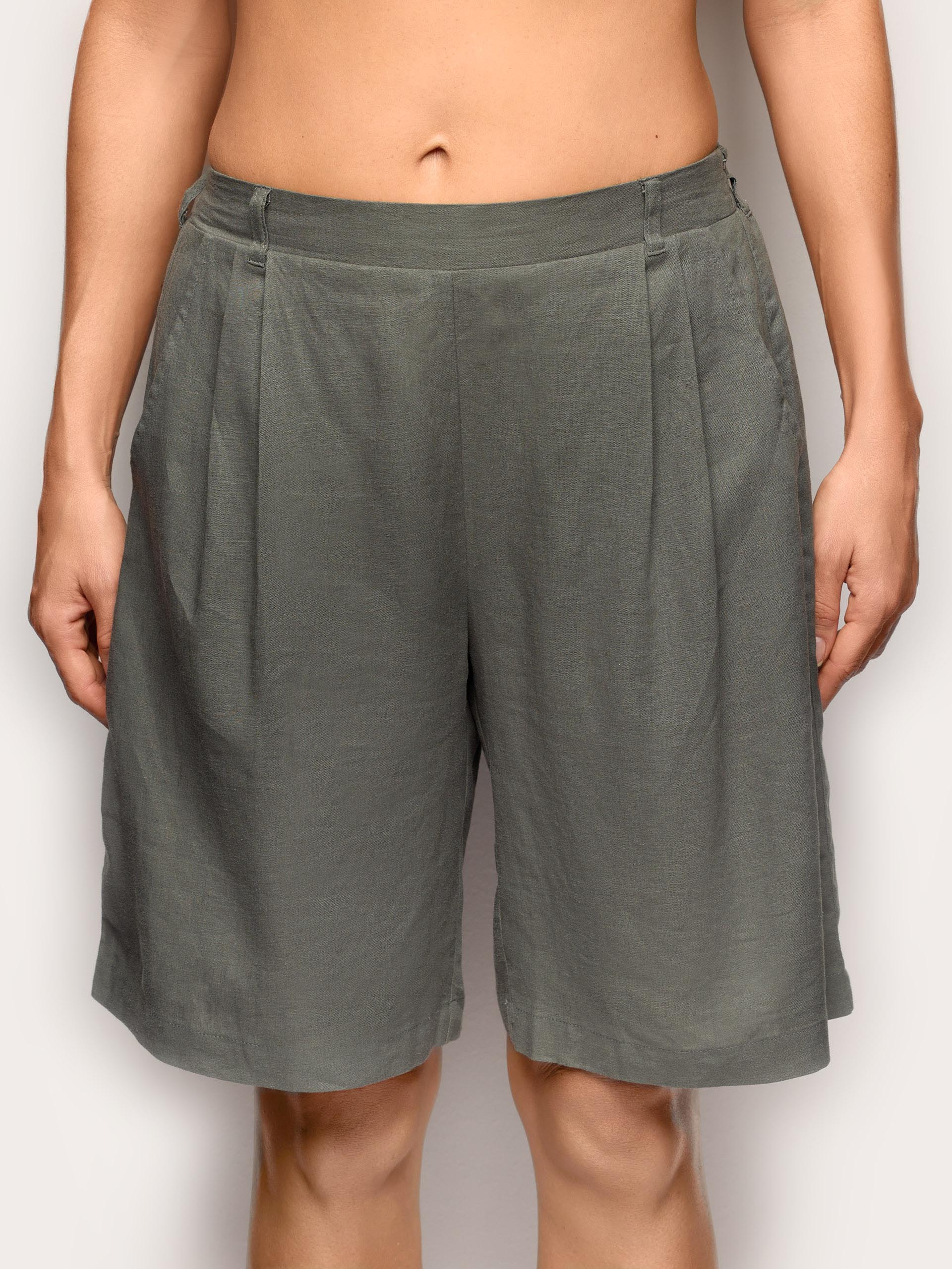 Pantalone corto - Linen / Viscose