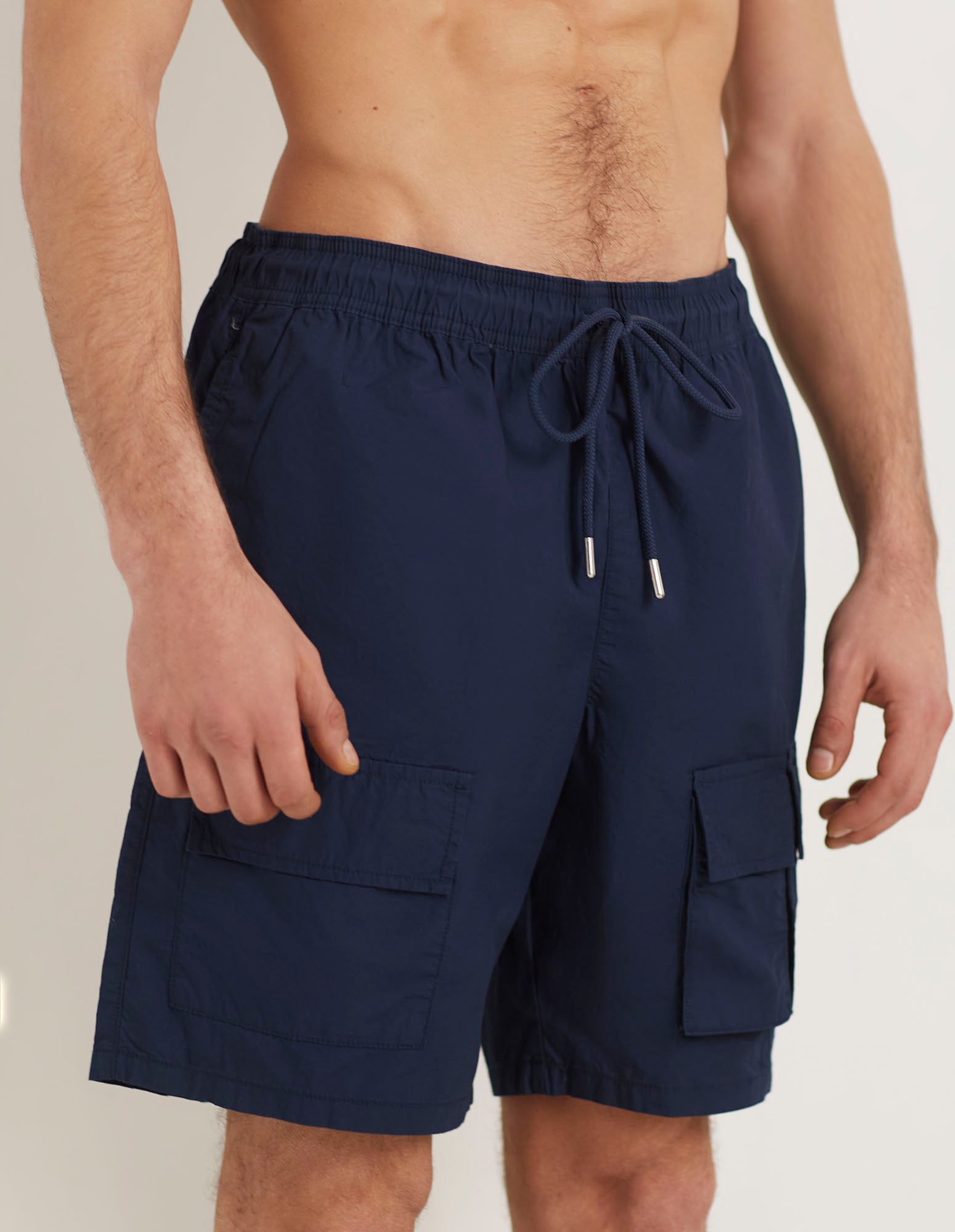 Bermuda cargo con elestico in vita e cordino regolabile in cotone Easy Living