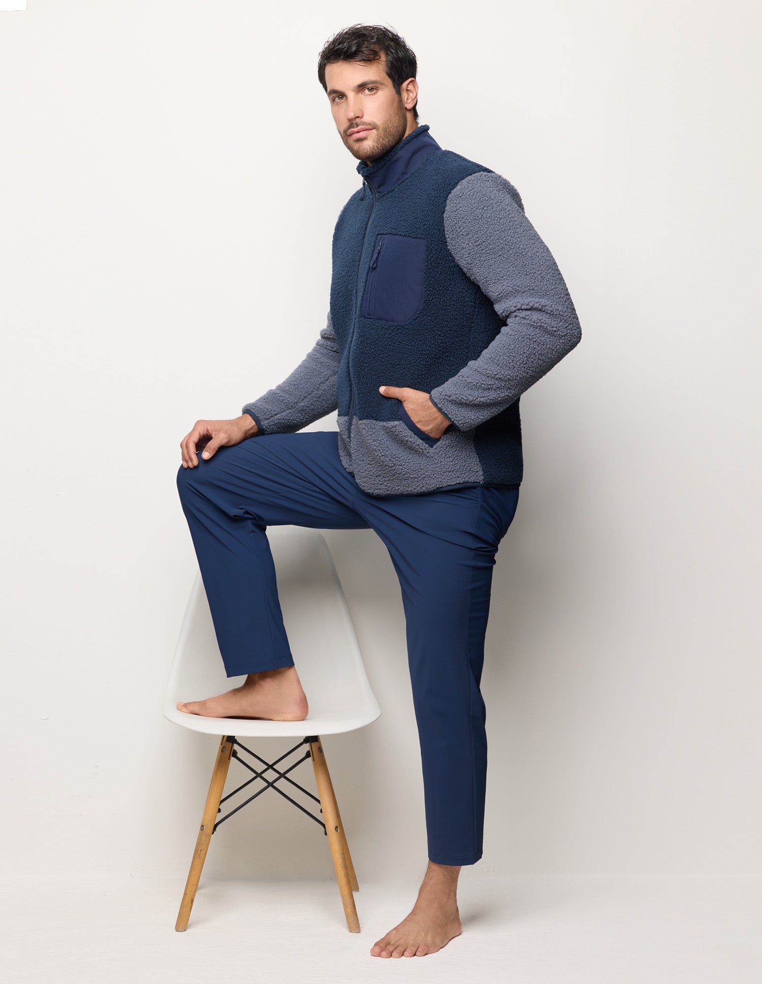 Pantalone lungo da uomo elasticizzato Easy Travel
