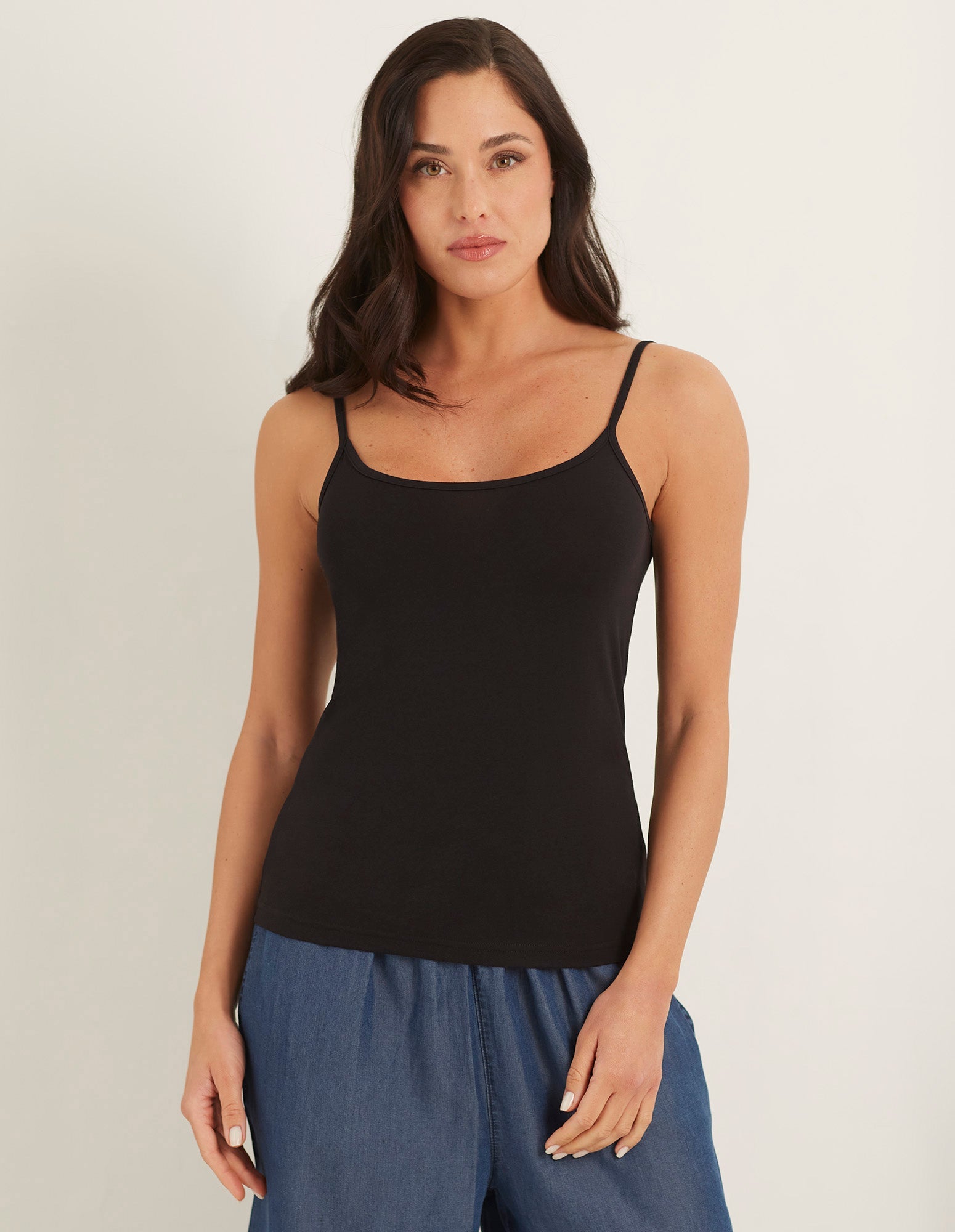 Multipack tre top con spalline sottili in jersey elasticizzato Daily