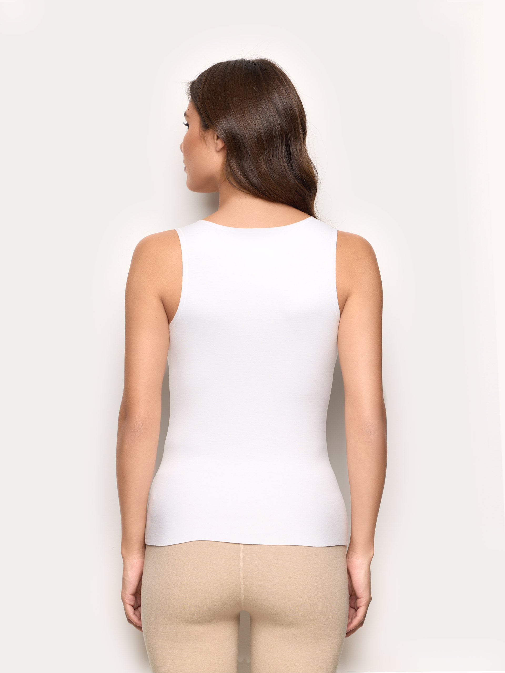 Canotta scollo rotondo interlock di viscosa Next to Skin