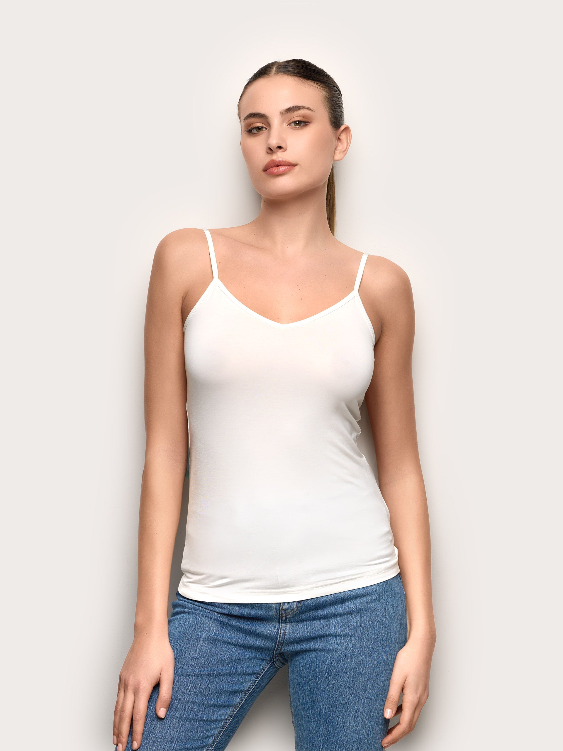Canotta con TENCEL™ Modal e Seta