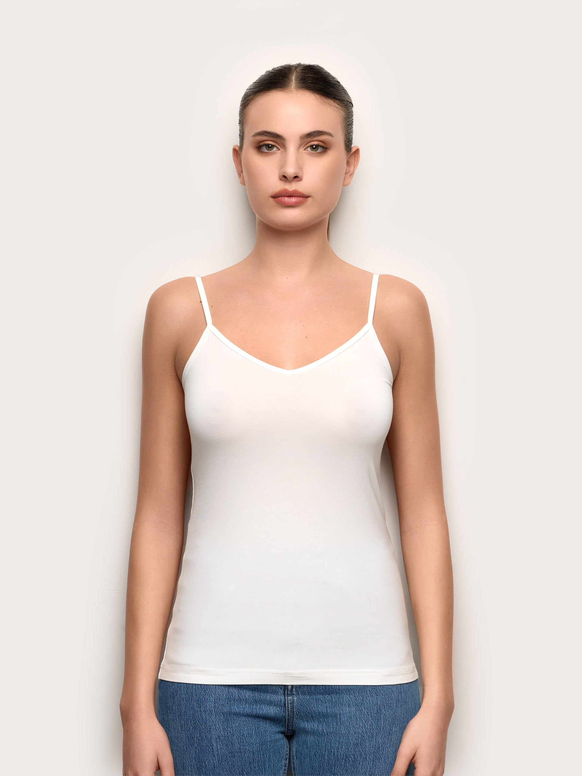 Canotta con TENCEL™ Modal e Seta
