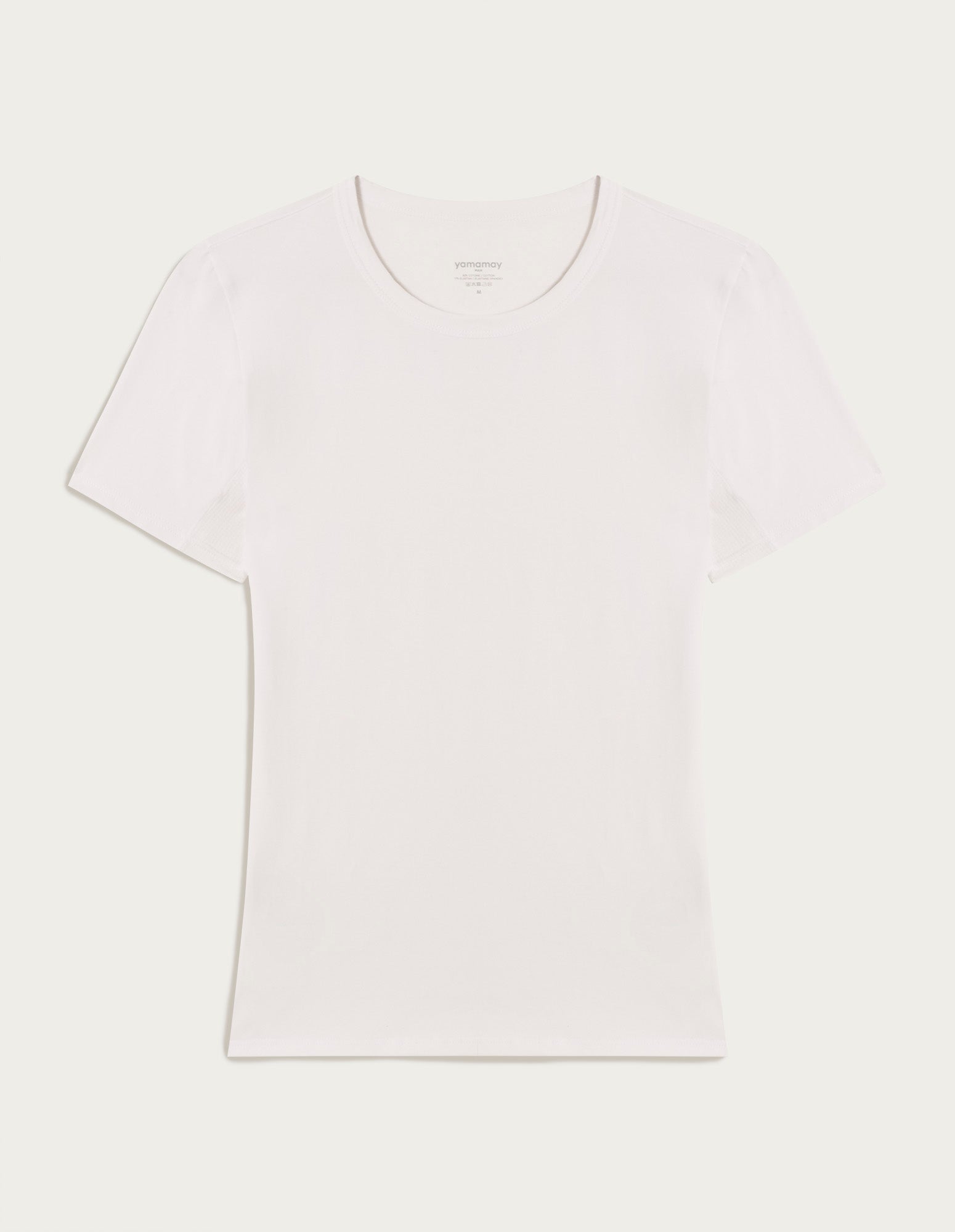 Maglia girocollo a maniche corte modellante in jersey elasticizzato Shape Me