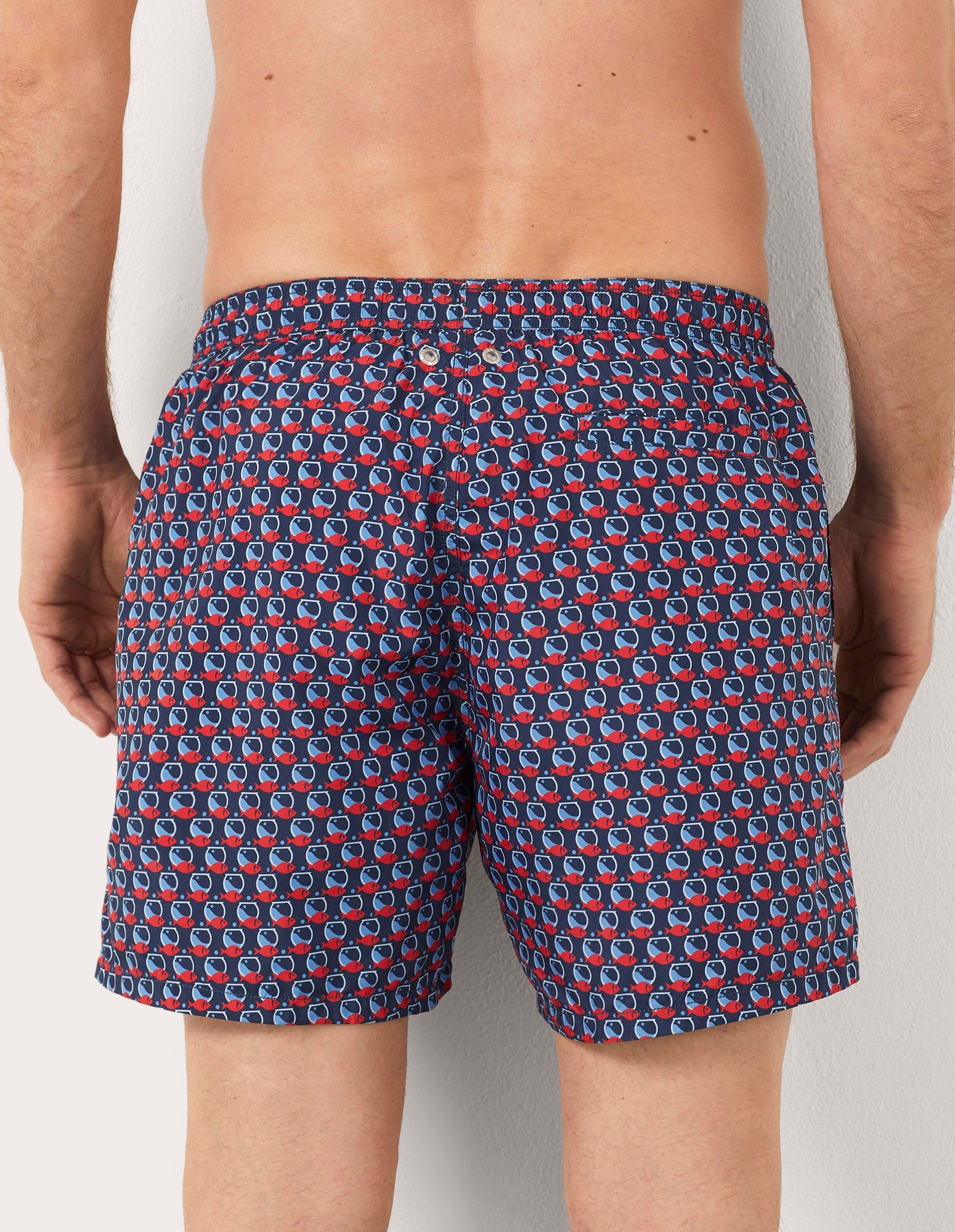 Costume boxer da uomo con pesci Marina I