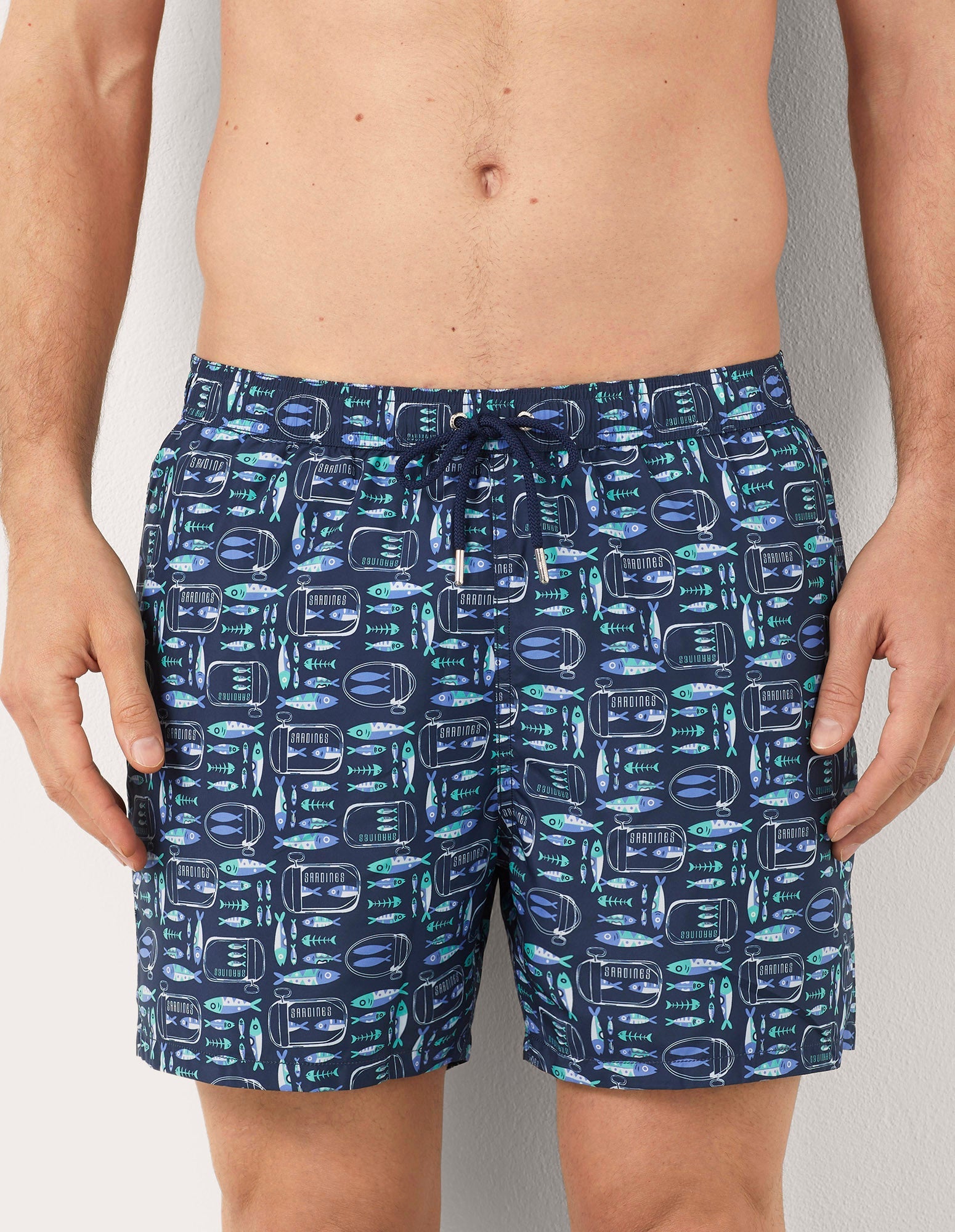 Costume boxer media lunghezza pesci Coral Reef