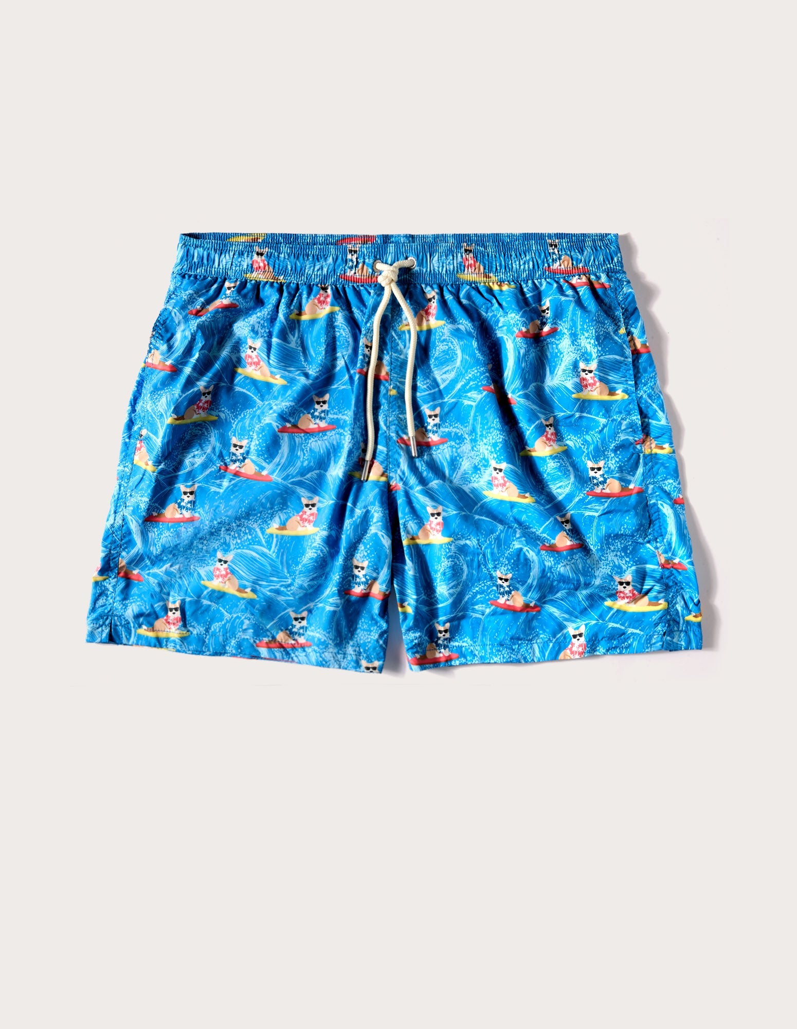 Costume boxer da uomo con cani sul surf Funny I