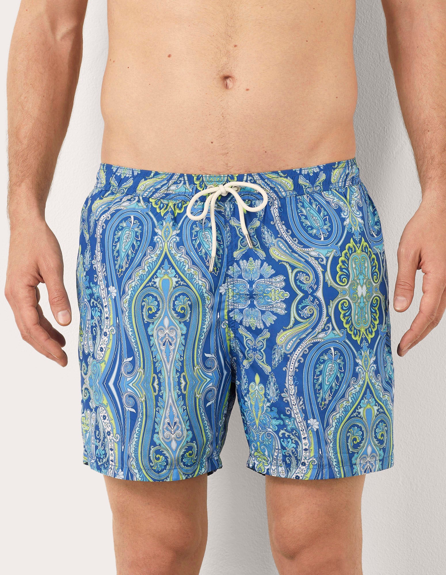 Costume boxer da uomo con stampa paisley Marina I