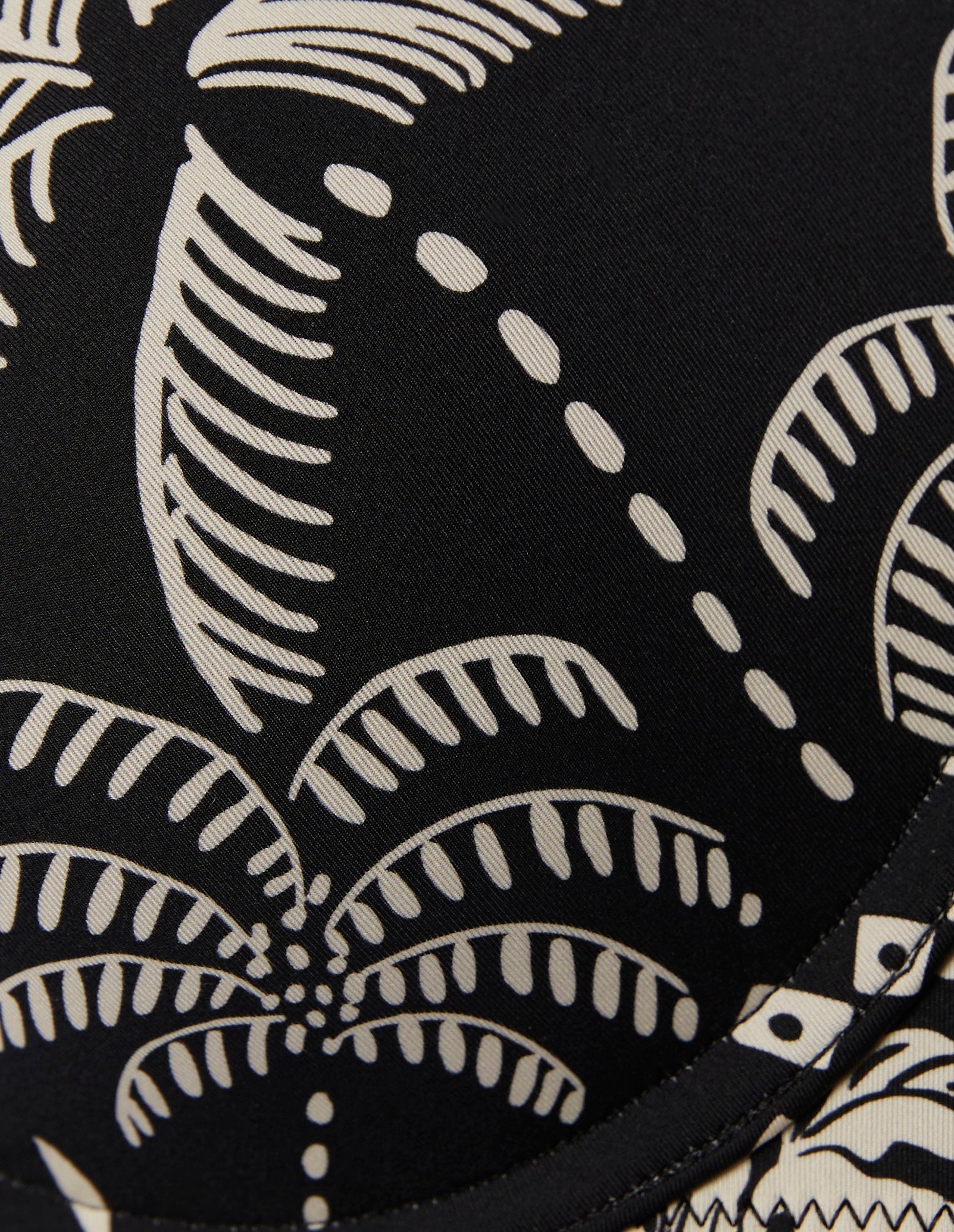 Push up costume imbottito con stampa tropicale Malibù