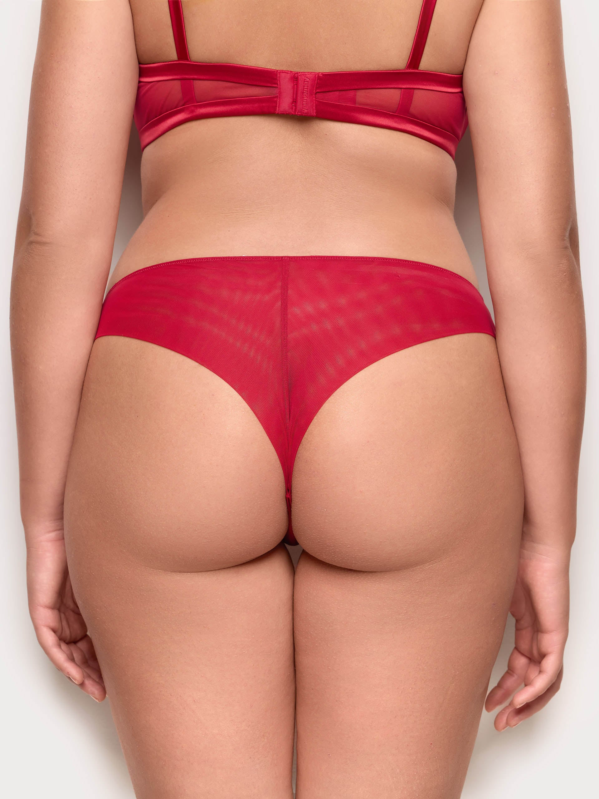 Brasiliana in tulle ricamato Red Bloom