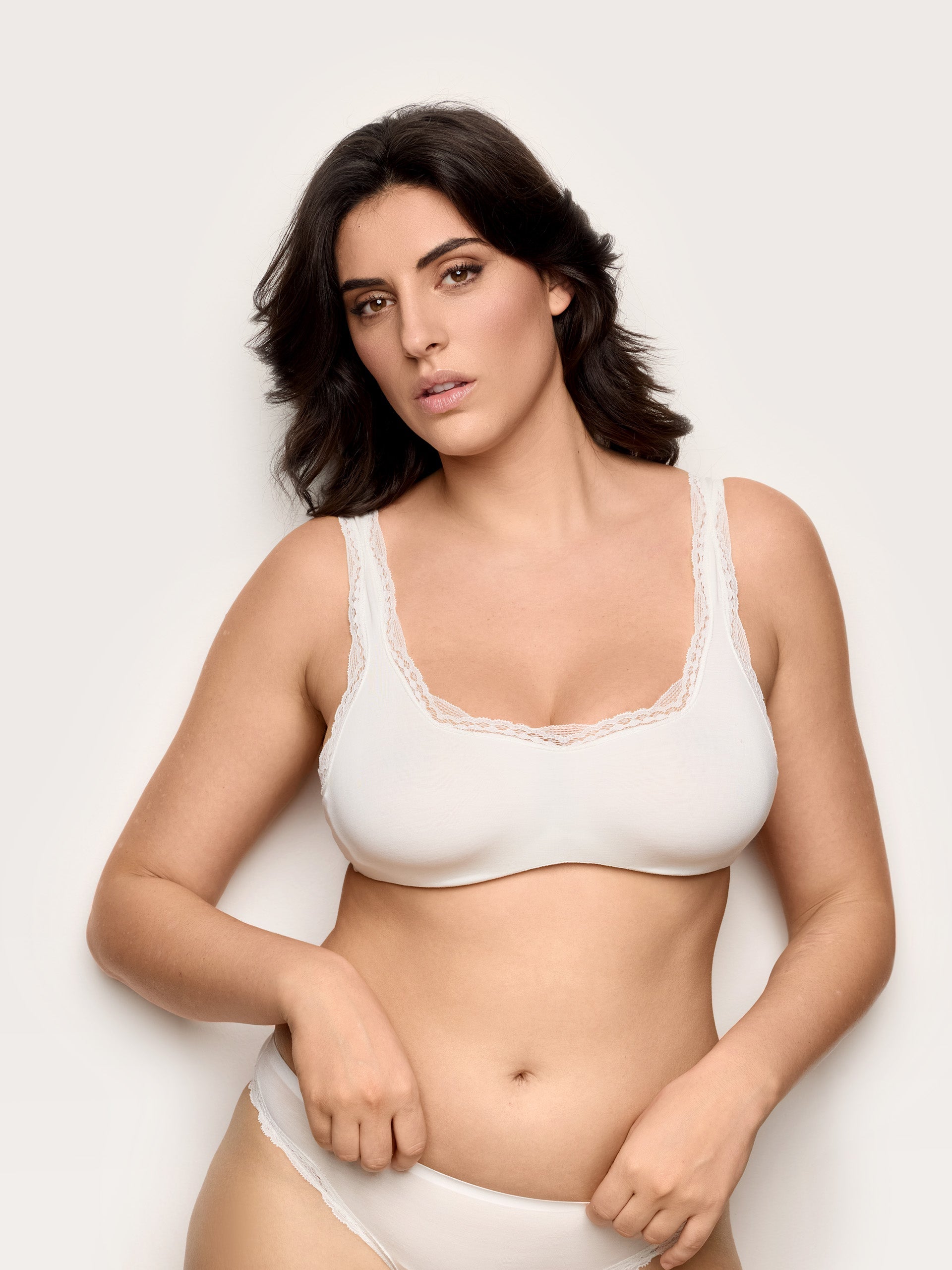 Bralette sfoderata con ferretto flessibile TENCEL™ Modal con seta