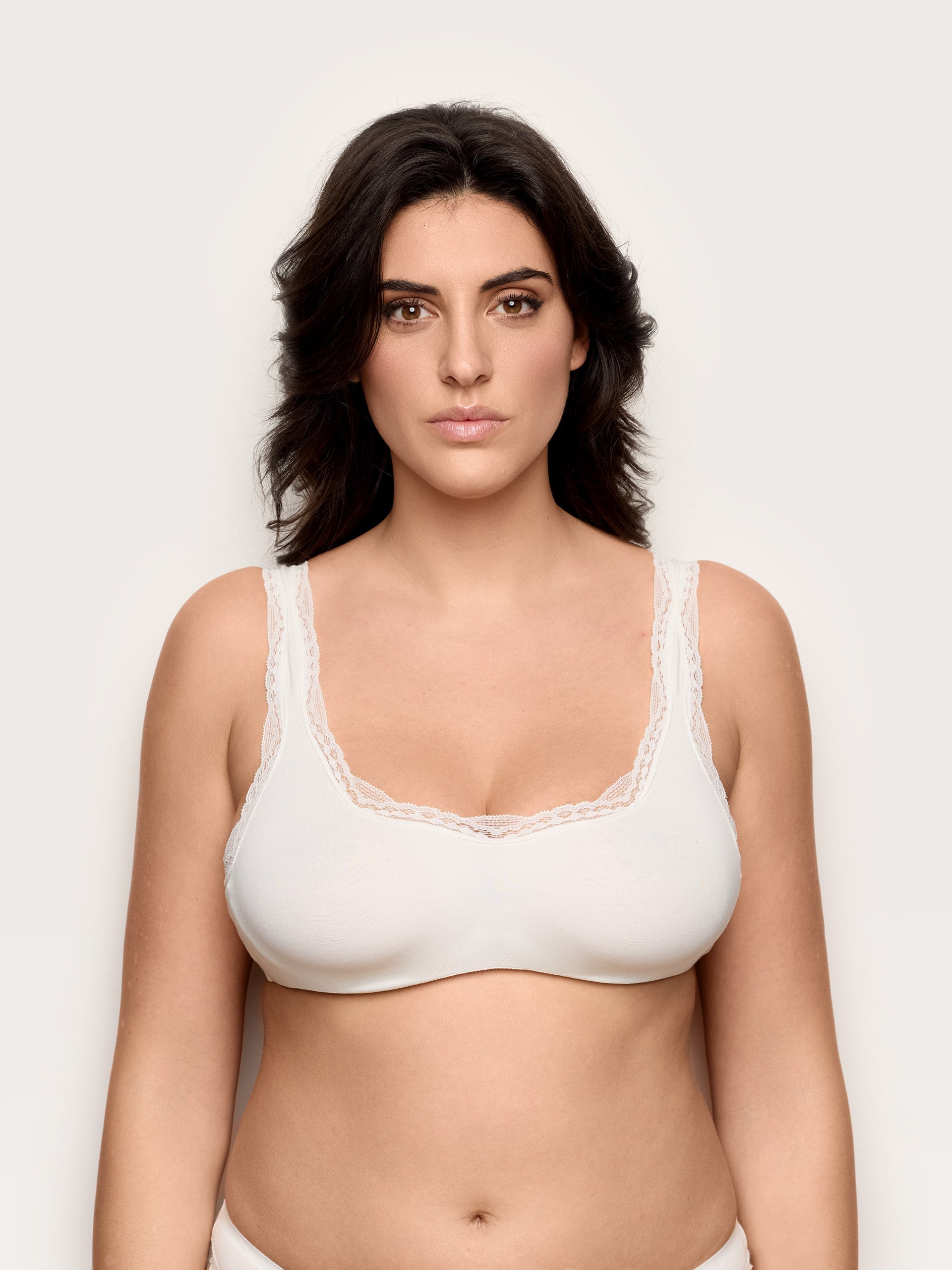 Bralette sfoderata con ferretto flessibile TENCEL™ Modal con seta