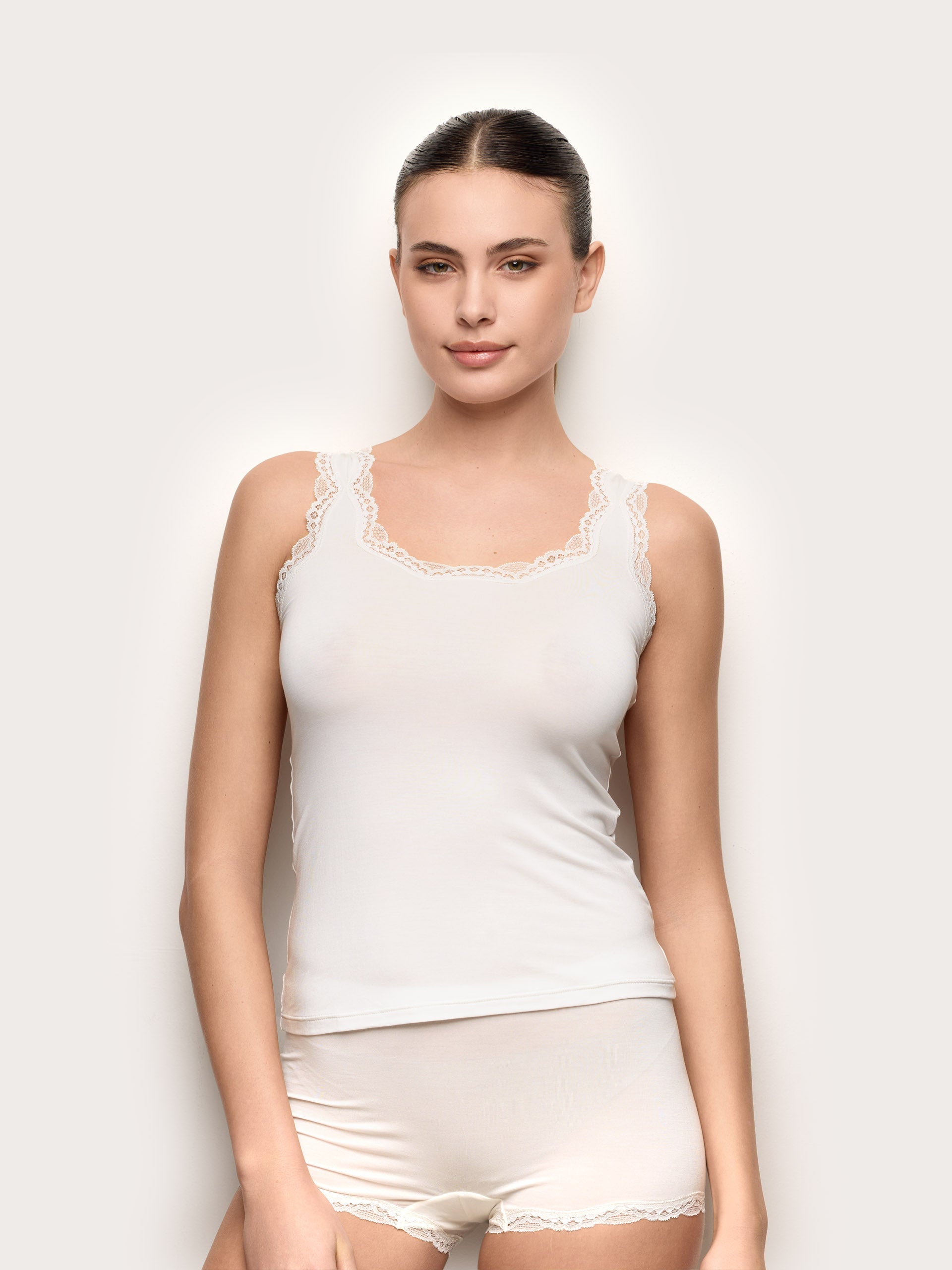 Canotta donna in TENCEL™ Modal con seta