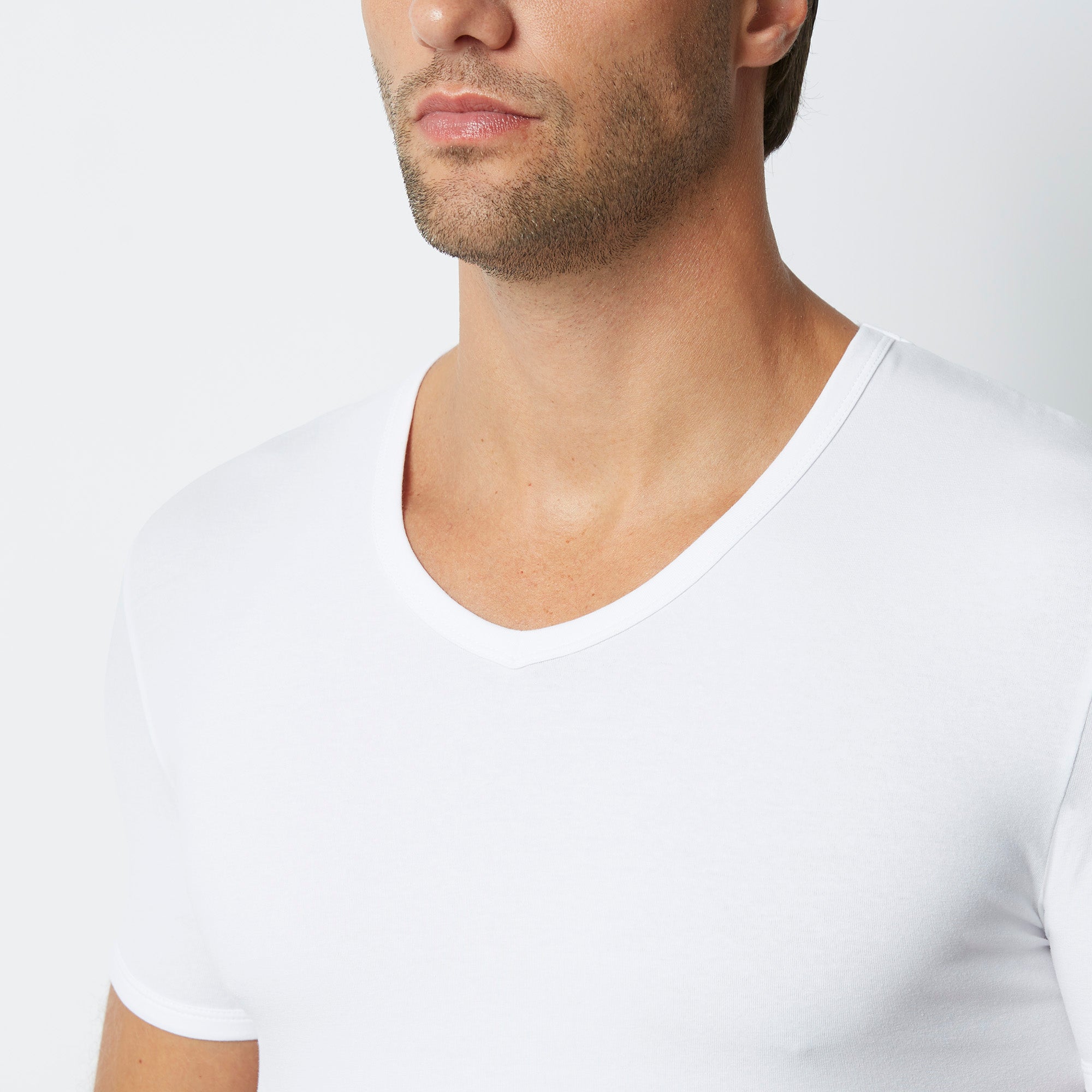 Maglia scollo V uomo in cotone New Simply