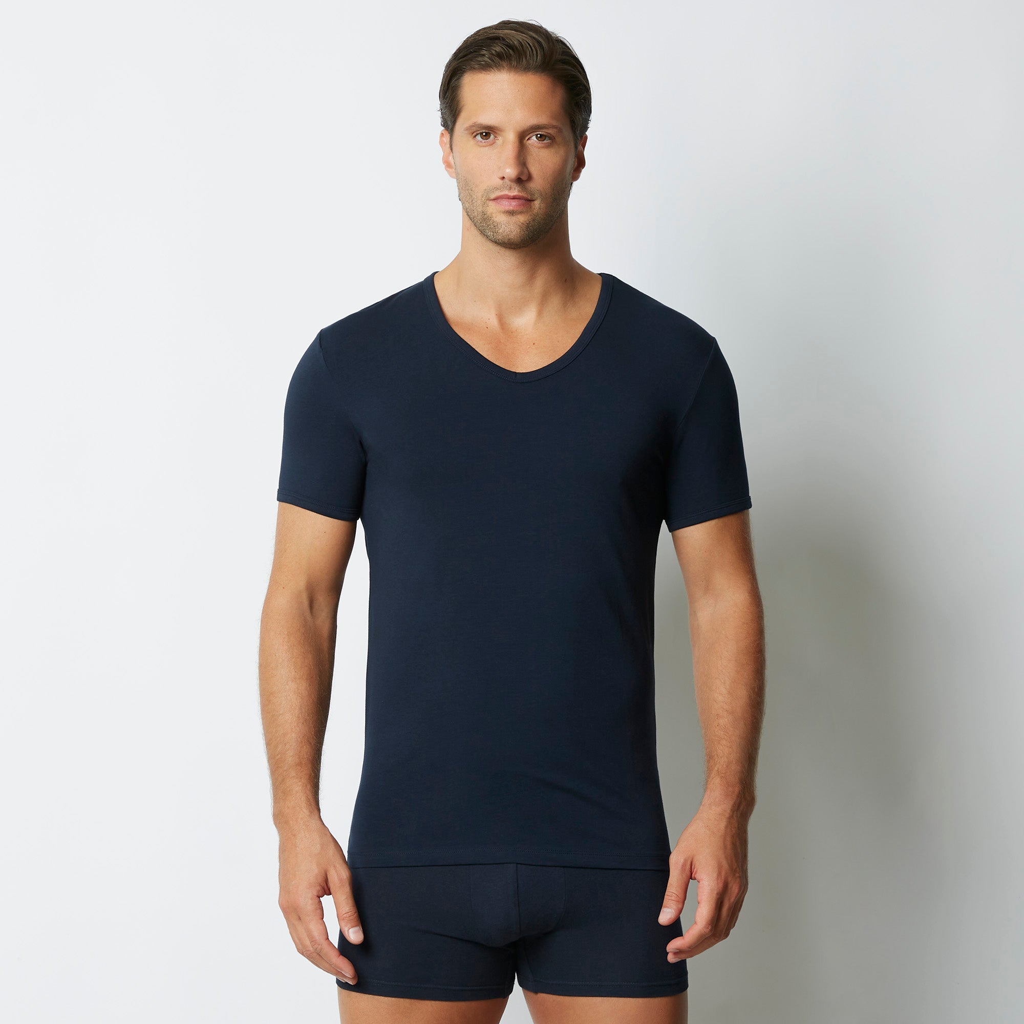 Maglia scollo V uomo in cotone New Simply