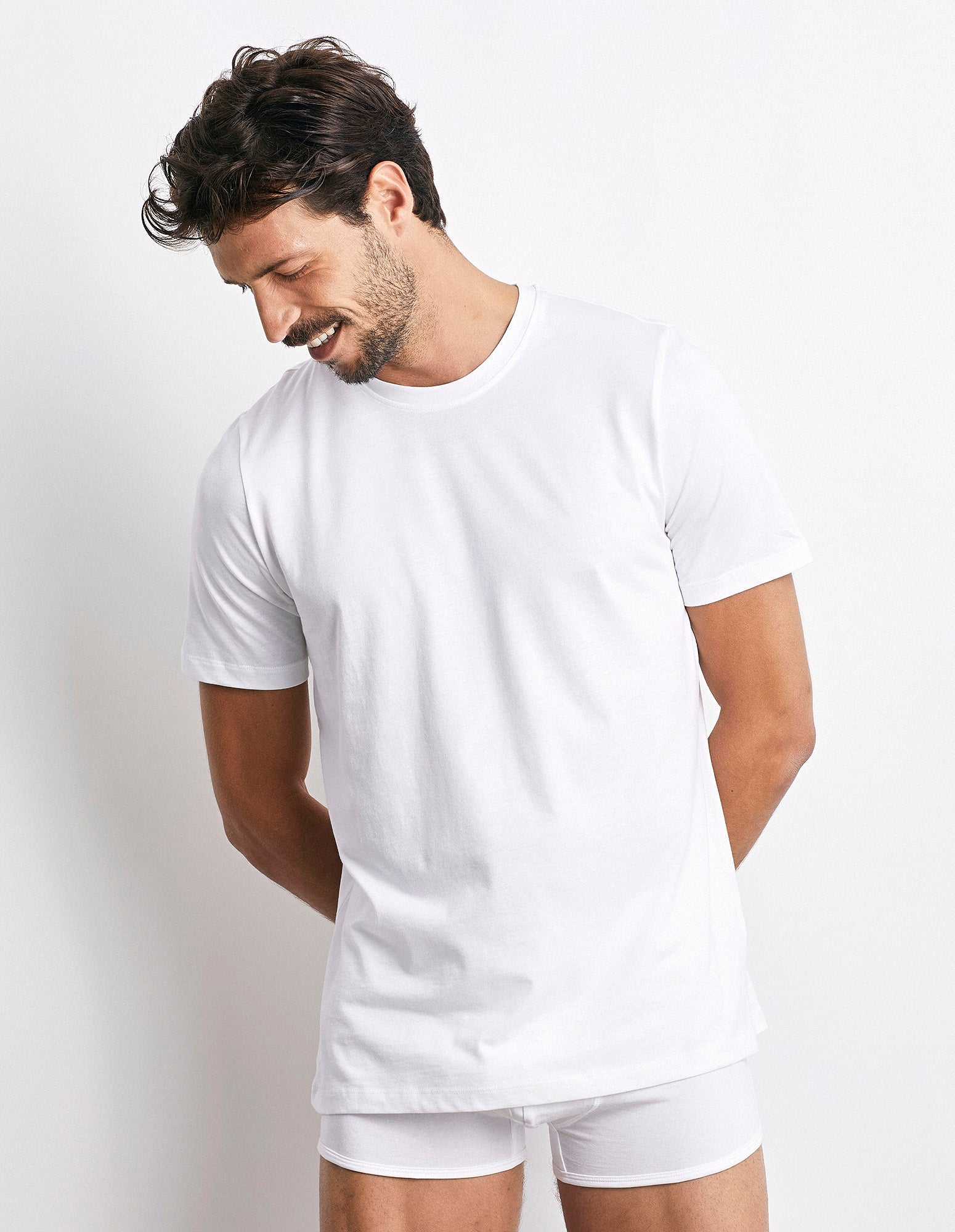 T-shirt girocollo uomo in cotone Supima Luxury