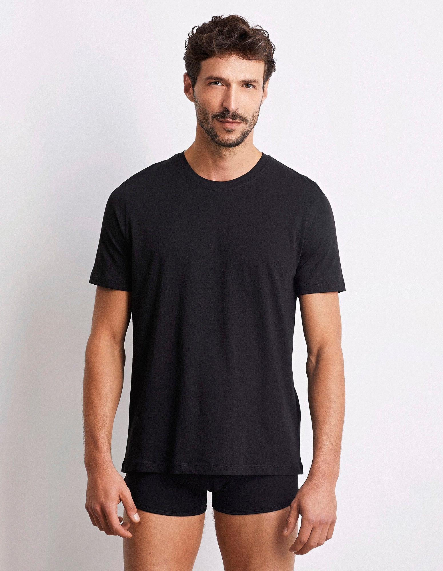 T-shirt girocollo uomo in cotone Supima Luxury