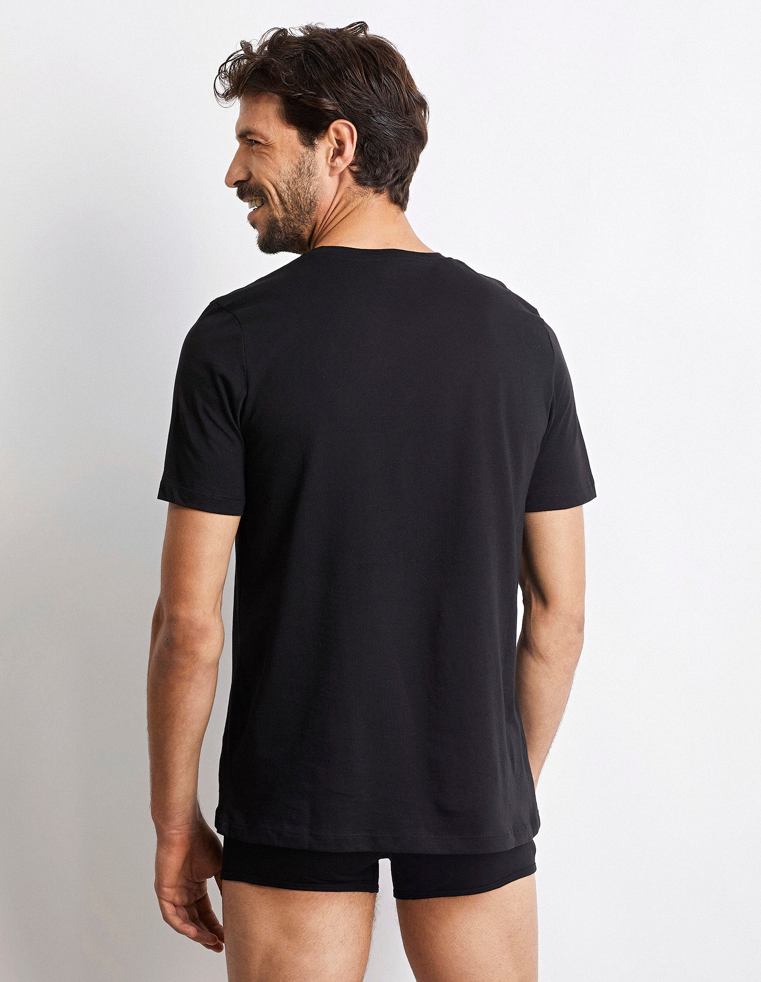 T-shirt girocollo uomo in cotone Supima Luxury