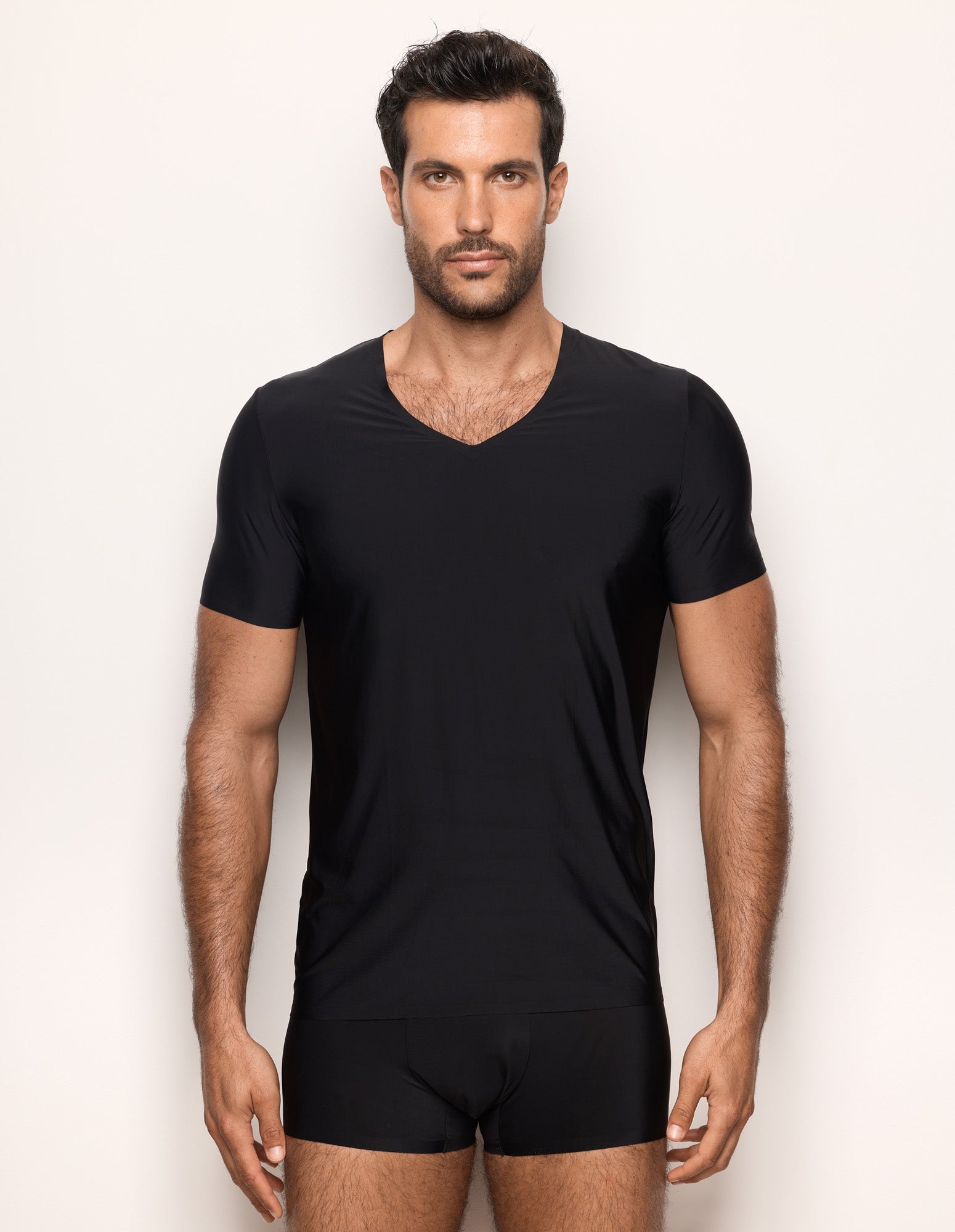 Maglia micro-fibra scollo a V Invisible