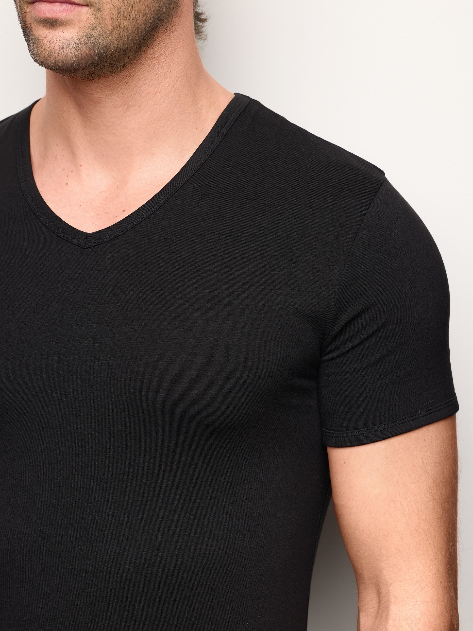 Maglia scollo V jersey di cotone - New Simply