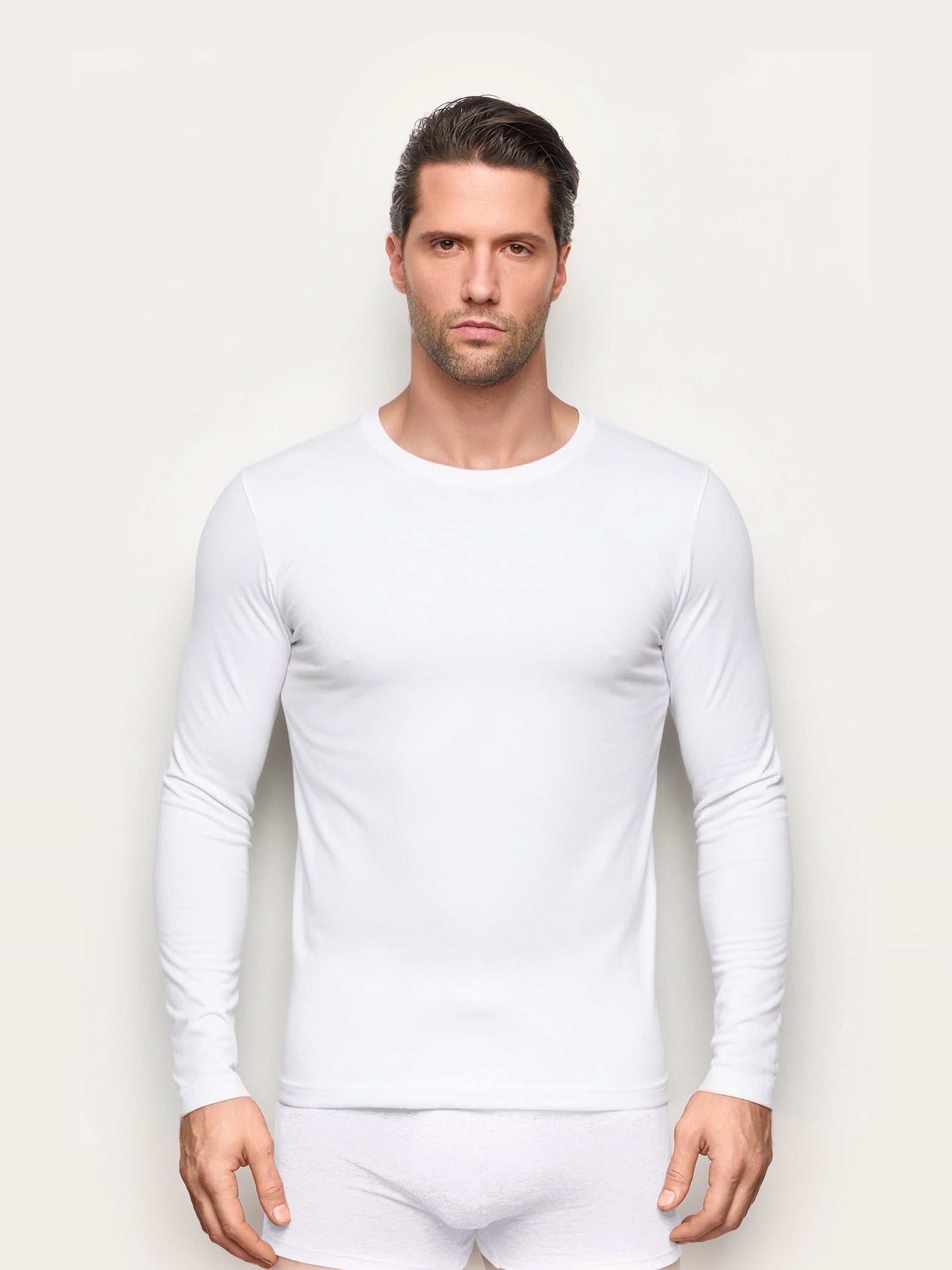 Maglia girocollo manica lunga jersey di cotone - New Simply