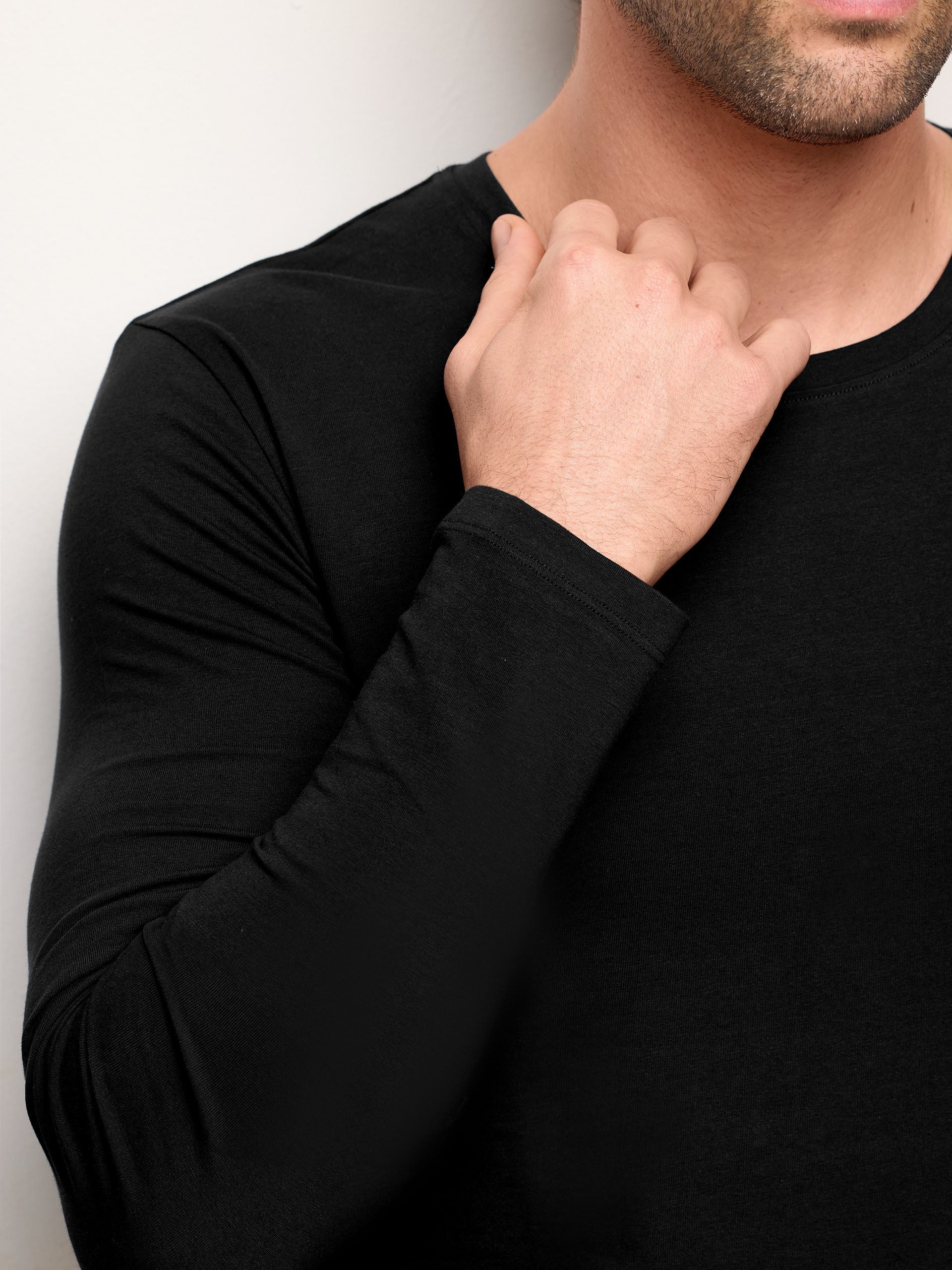 Maglia girocollo manica lunga jersey di cotone - New Simply