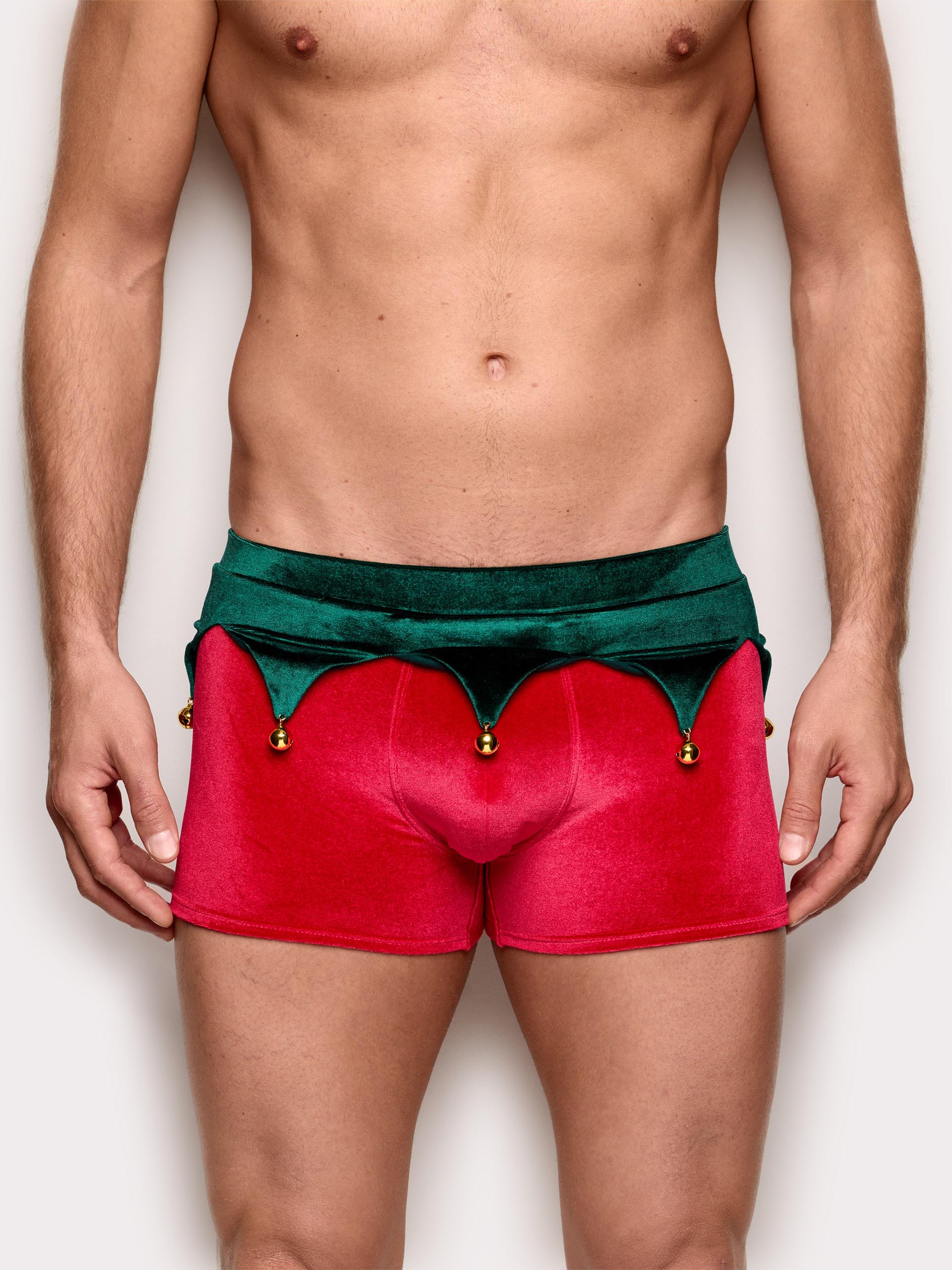 Boxer Velvet Elf Hello Xmas