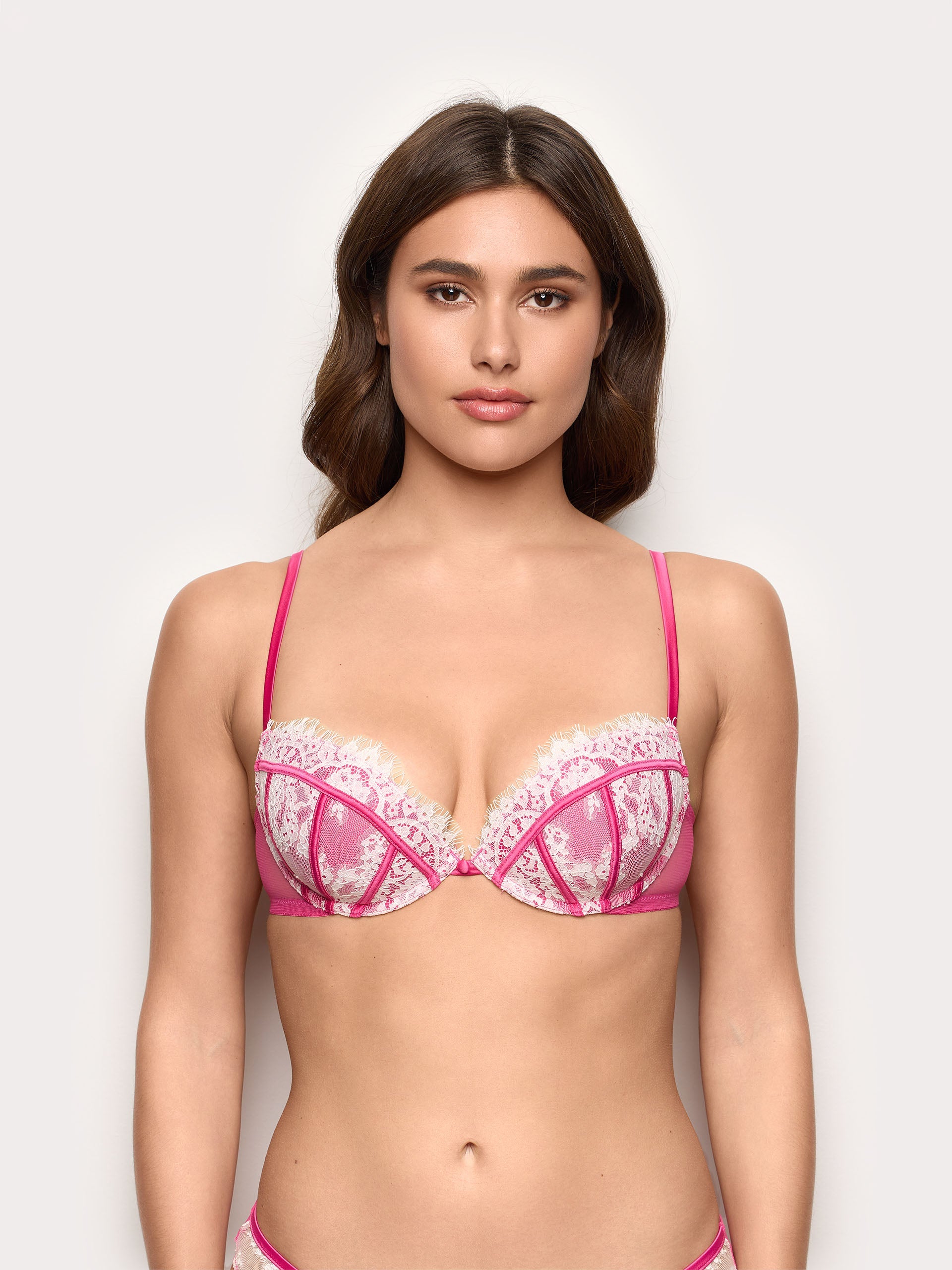 Push up soft con ferretto in raso e pizzo - Chantilly