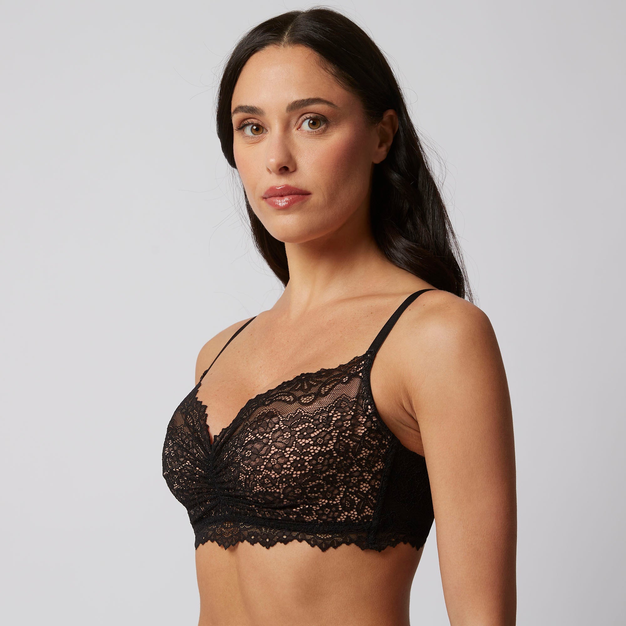 Bralette senza ferretto coppe differenziate - Orchidea