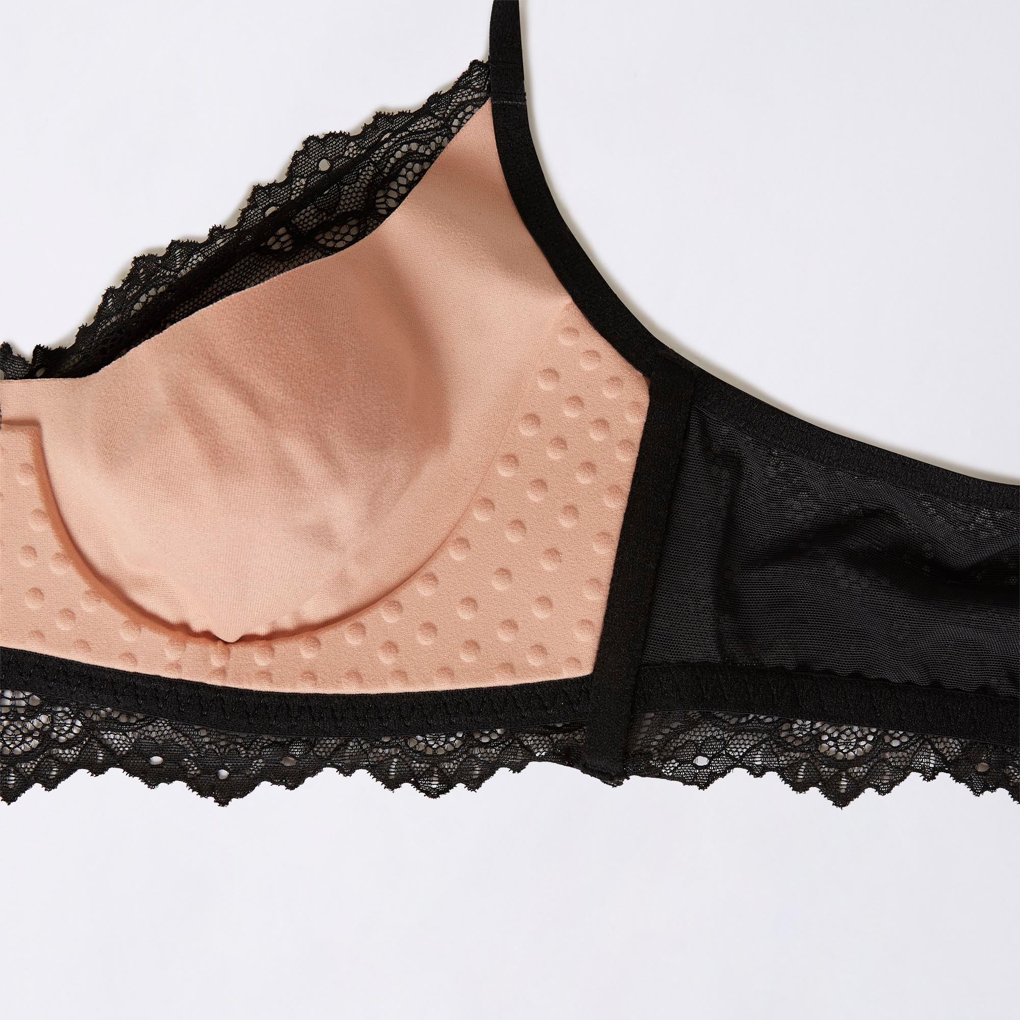 Bralette senza ferretto coppe differenziate - Orchidea