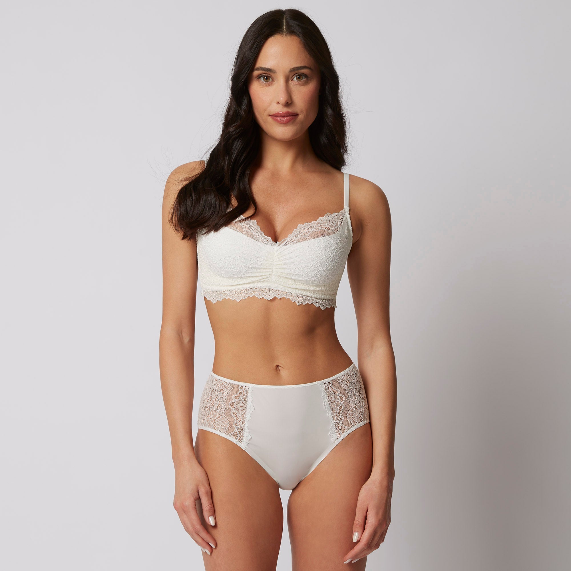 Bralette senza ferretto coppe differenziate - Orchidea