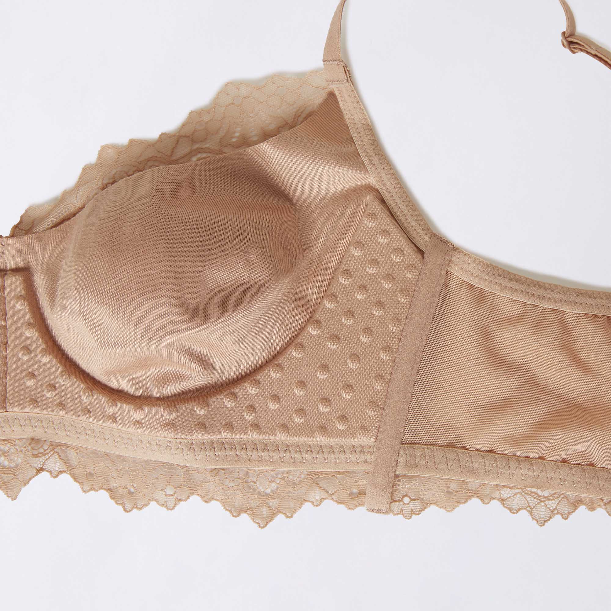Bralette senza ferretto coppe differenziate - Orchidea