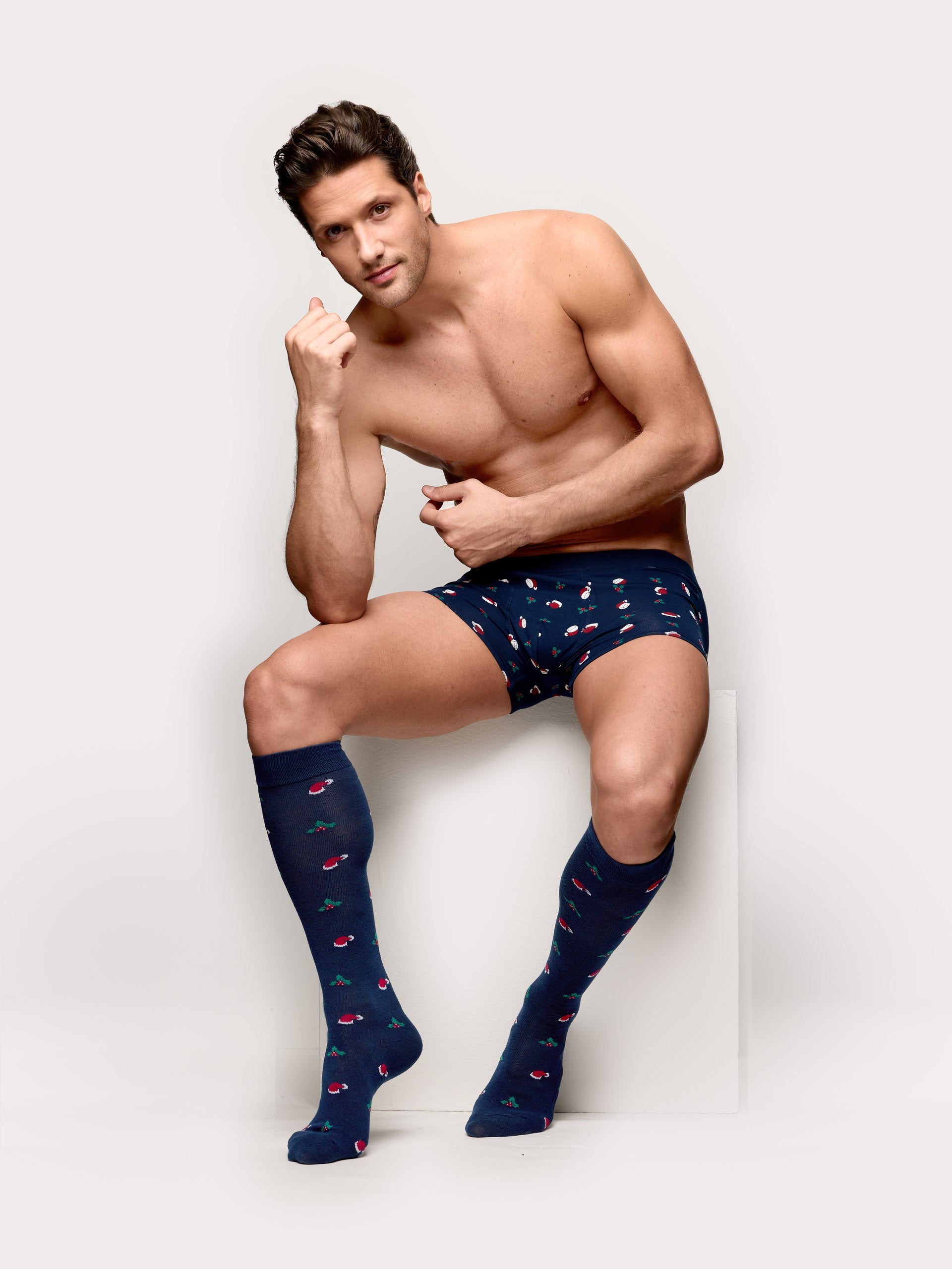 Set boxer e calza lunga Hello Xmas