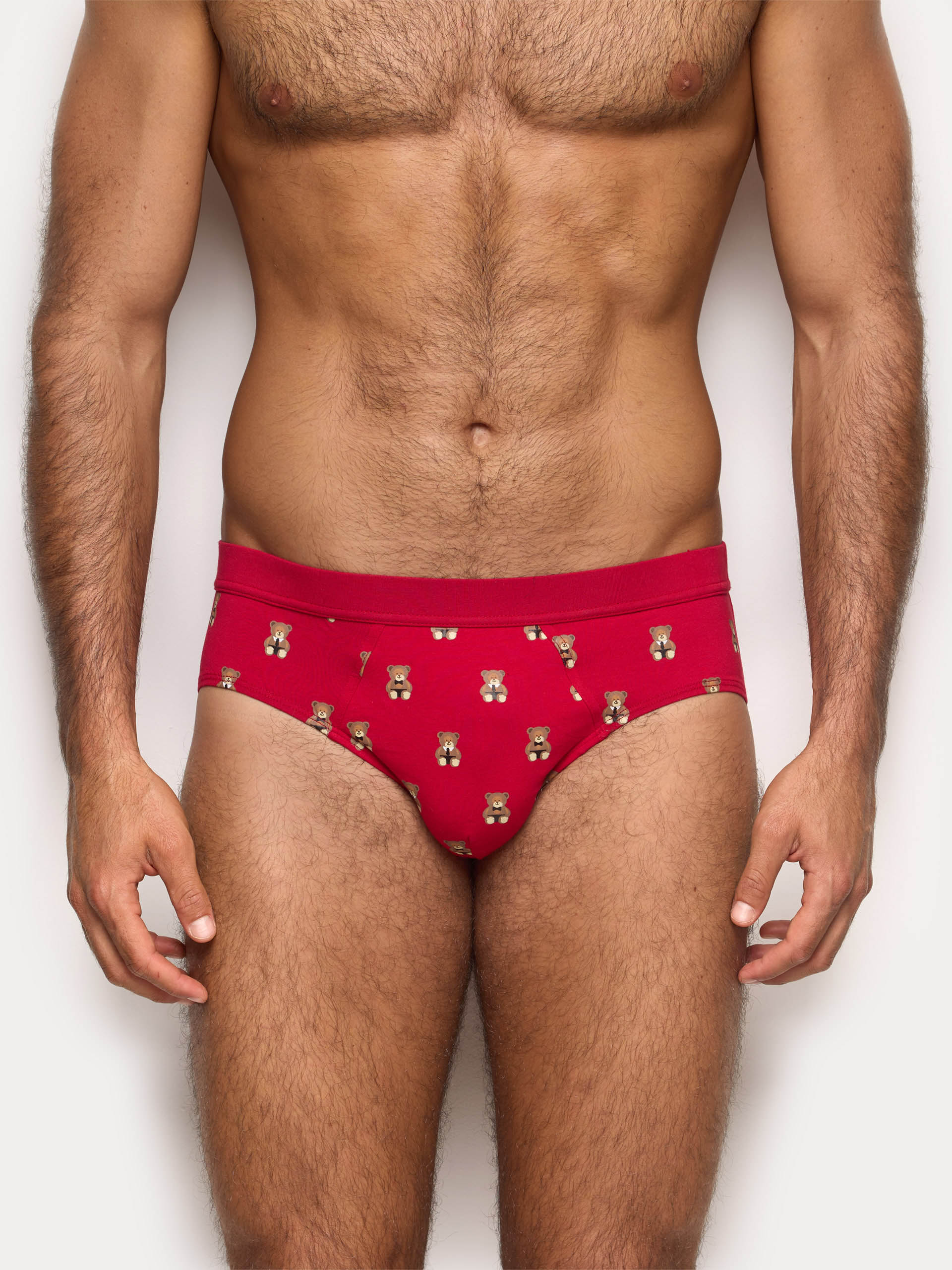 Slip rosso con orsetti Hello Xmas