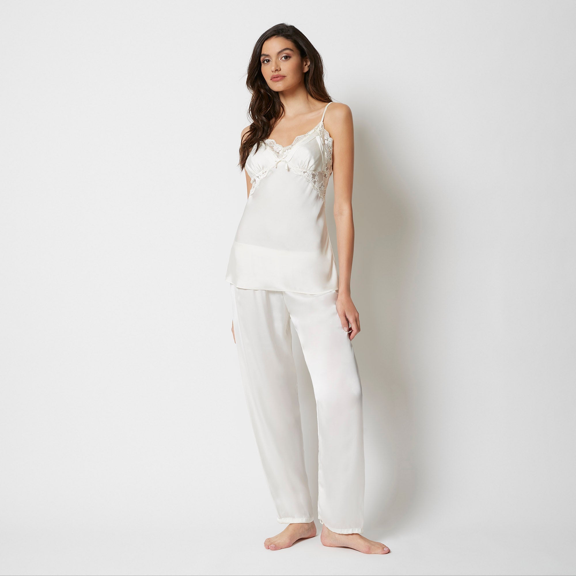 Pantalone in raso - Primula