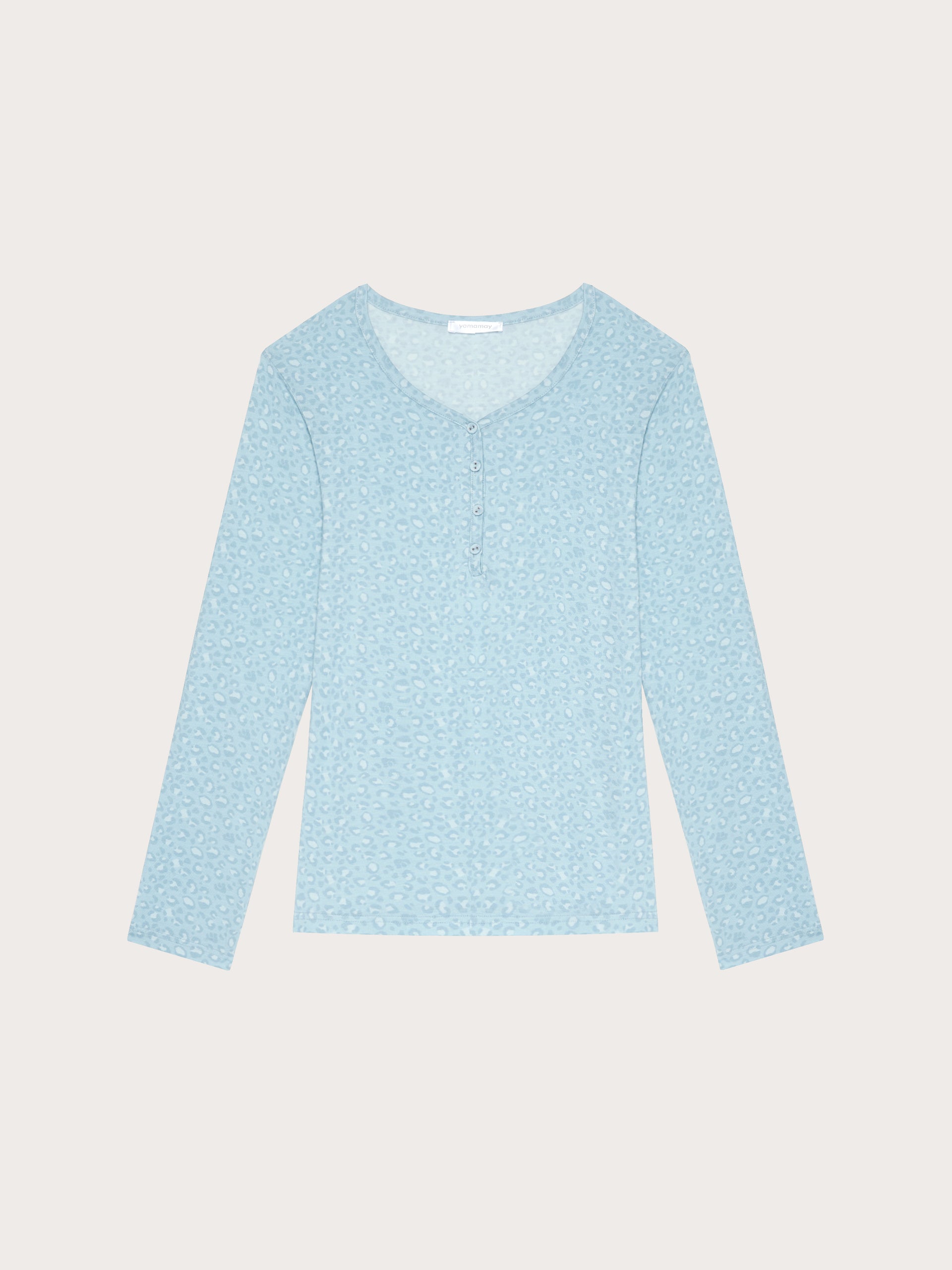 Maglia manica lunga con TENCEL™ Modal Leopard