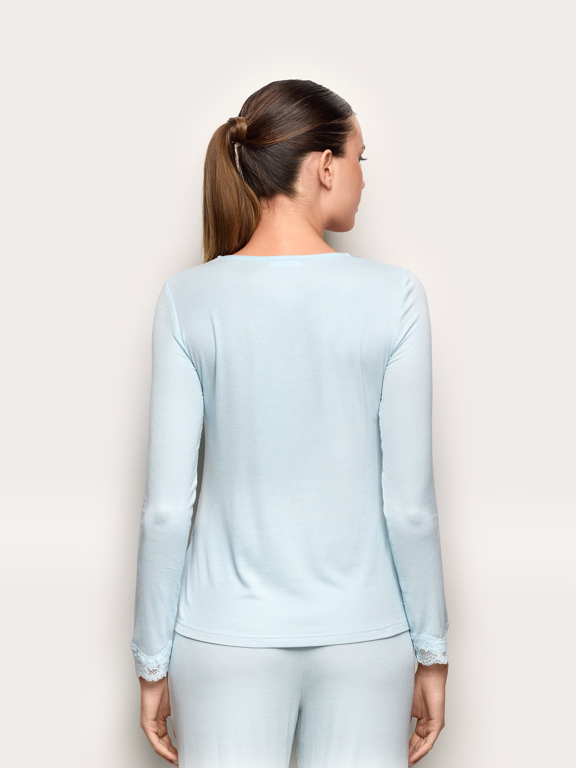 Maglia manica lunga con TENCEL™ Modal Rib