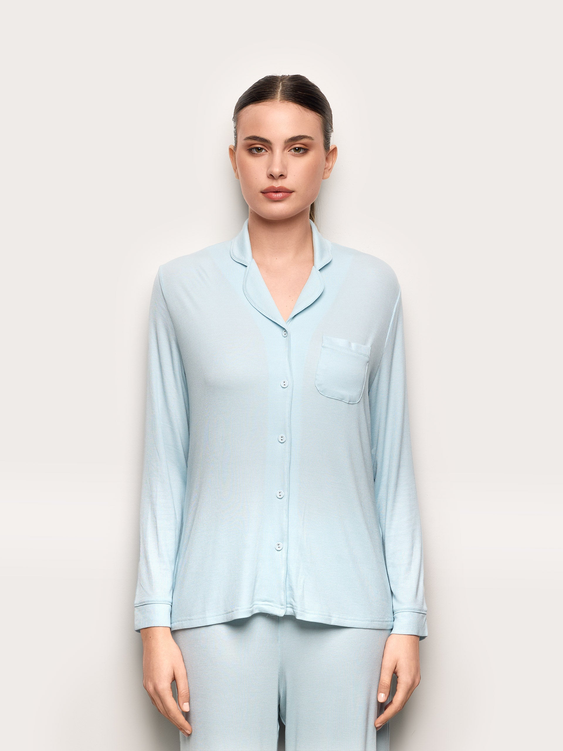 Maglia manica lunga con TENCEL™ Modal Rib