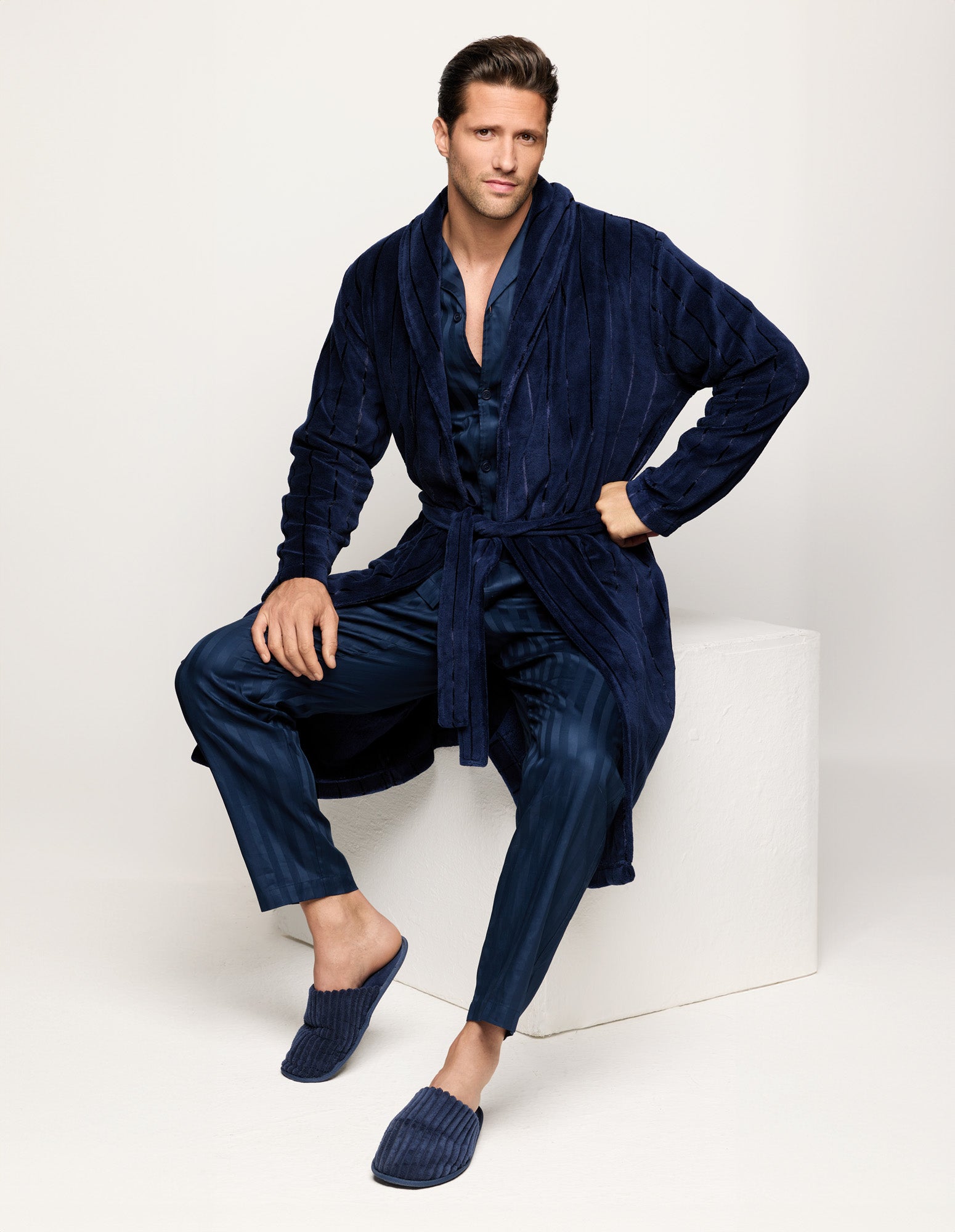 Vestaglia morbida Blue Label