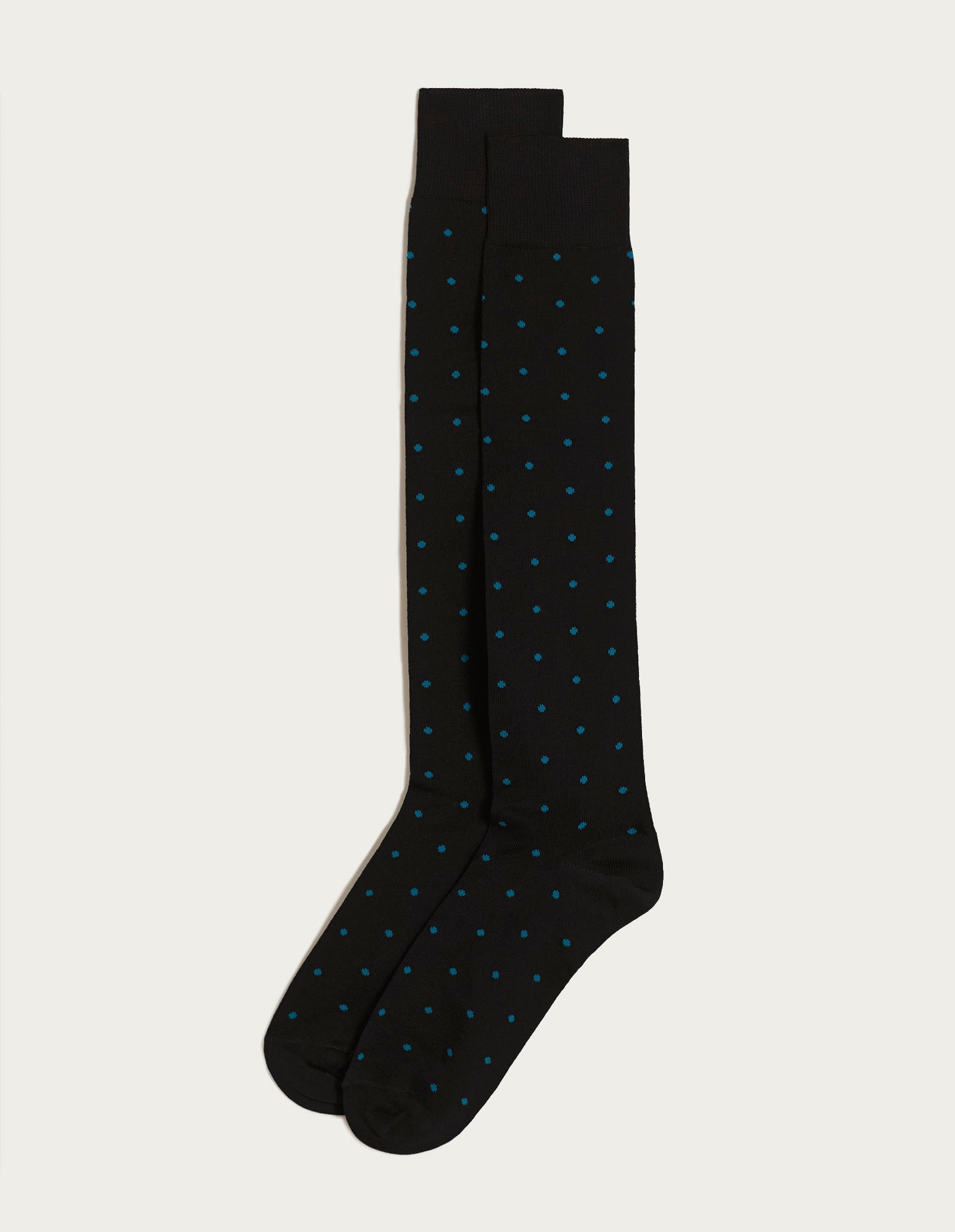 Calze lunghe nero con pois - Daily