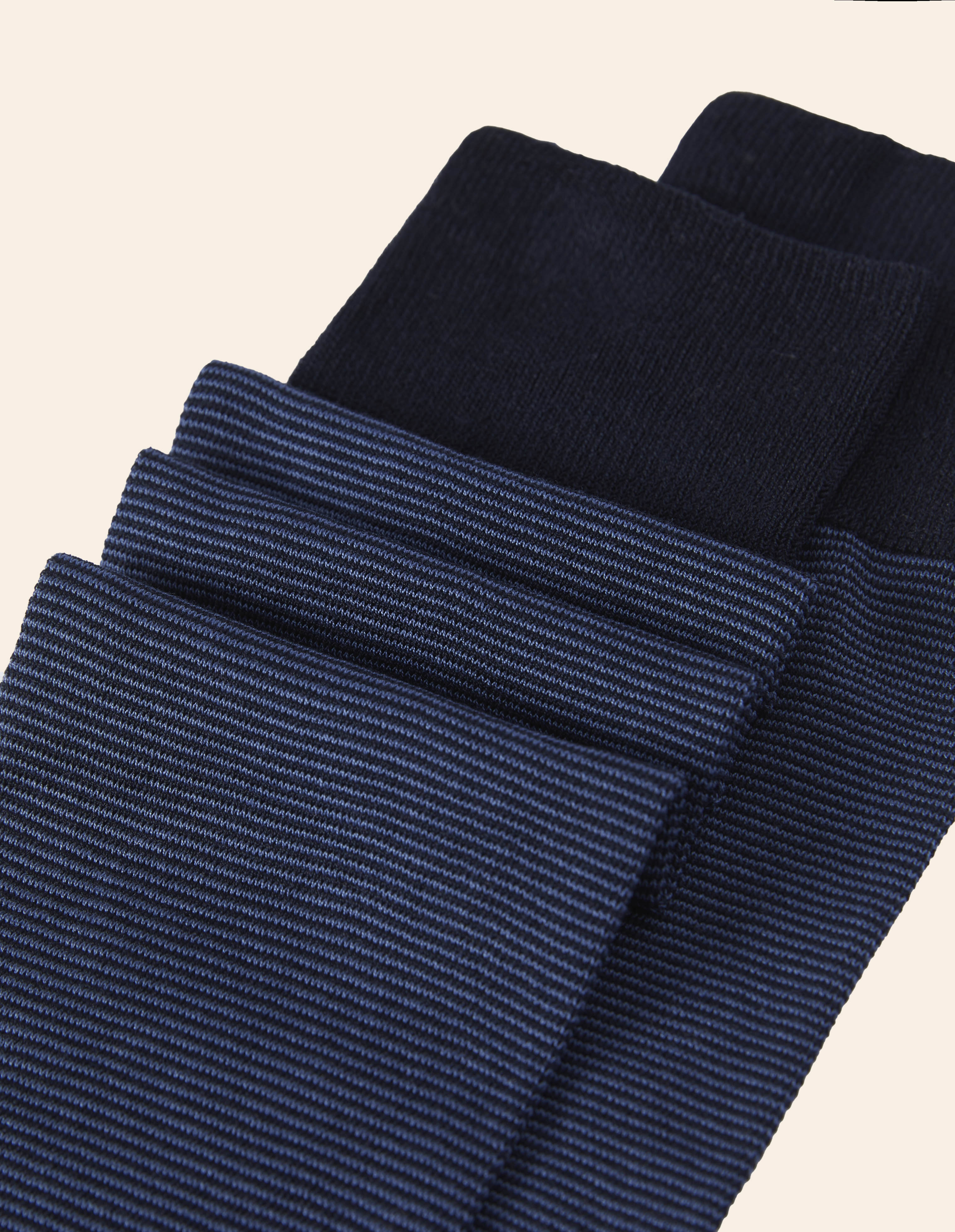 Calze lunghe uomo blu a righe sottili Daily
