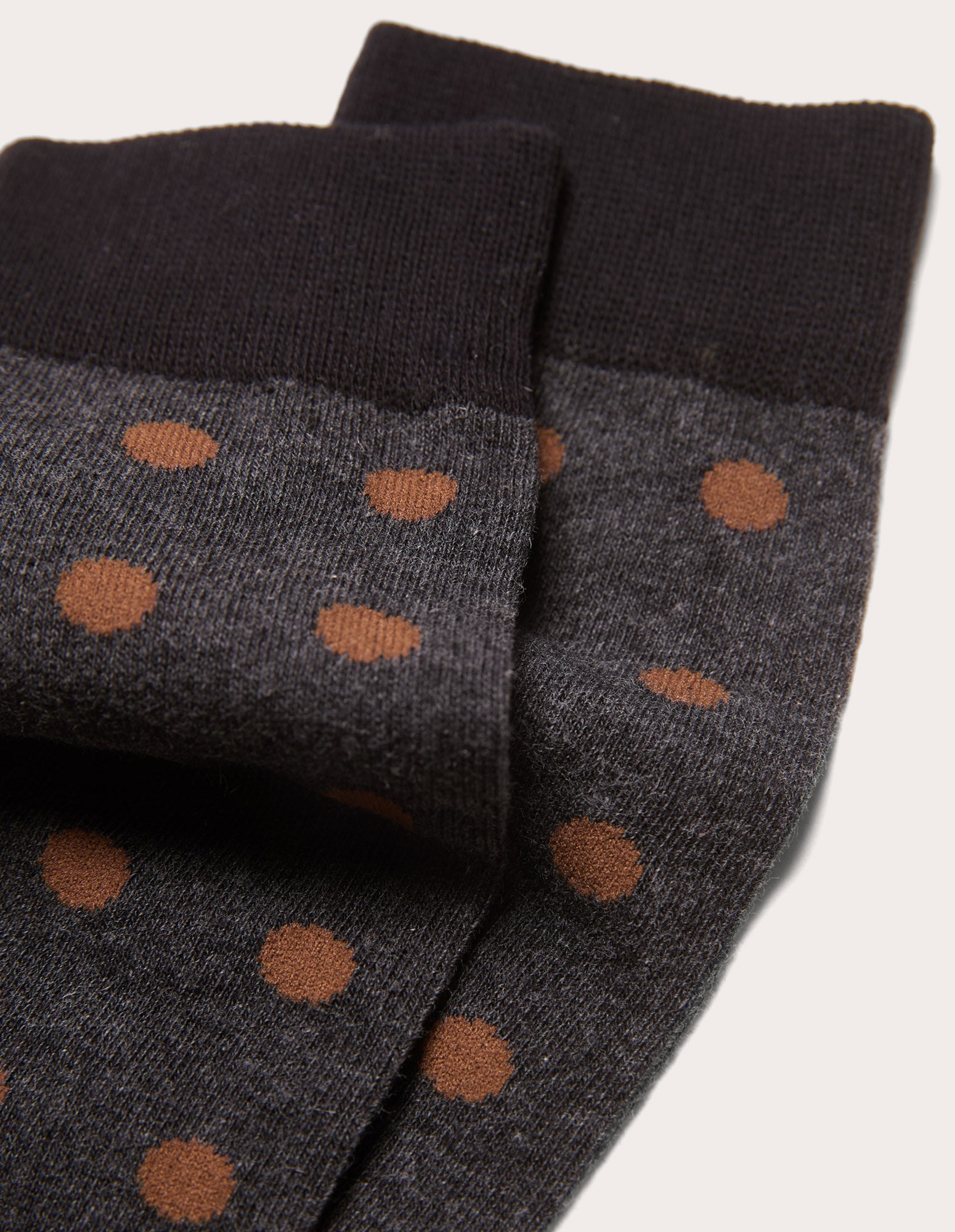 Calze corte da uomo beige con pois colorati Funny