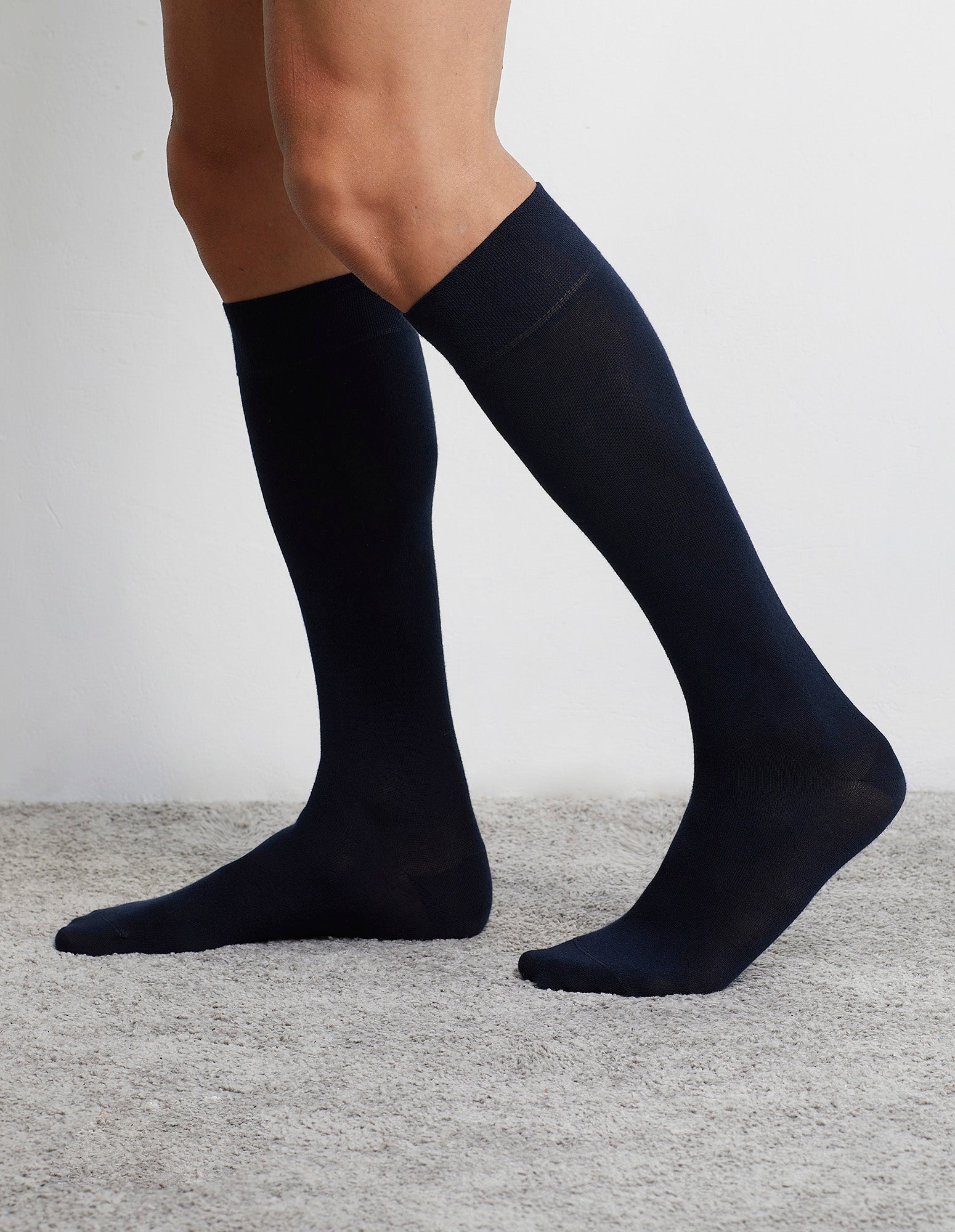 Multipack tre calze lunghe unisex in caldo cotone Comodo